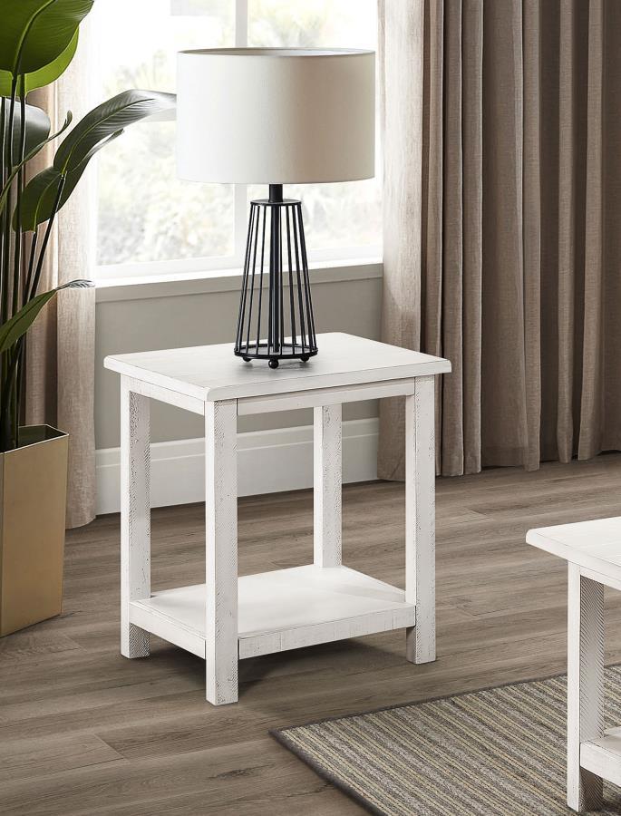 Coaster Fine Furniture Payne - Wood End Table with Shelf | Meri Furniture