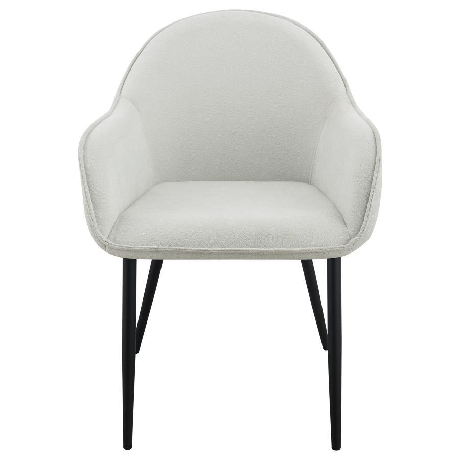 Coaster Fine Furniture Emma - Fabric Upholstered Dining Arm Chair (Set of 2) | Meri Furniture