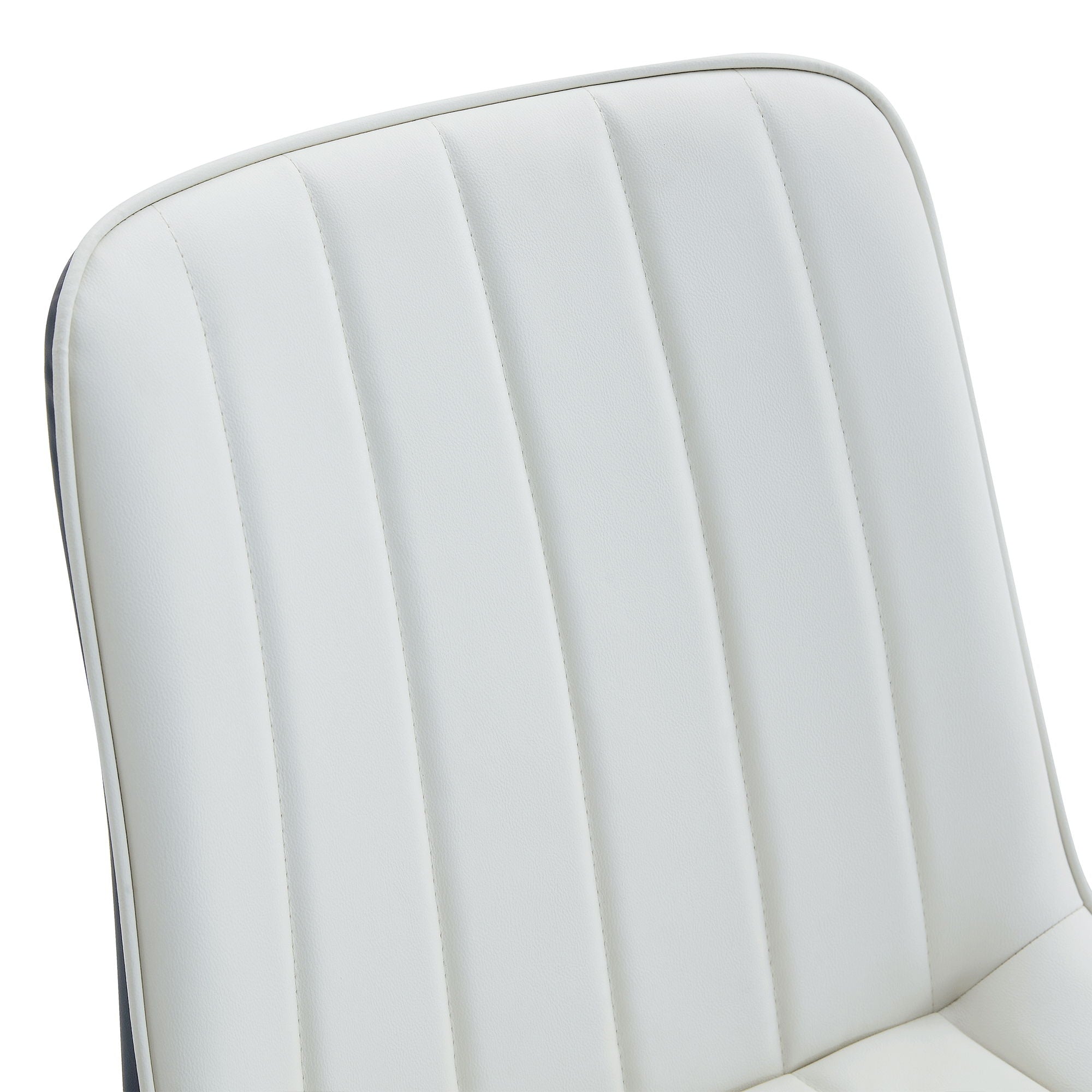 Modern Minimalist Dining Chair Set, Extended Seat Cushion