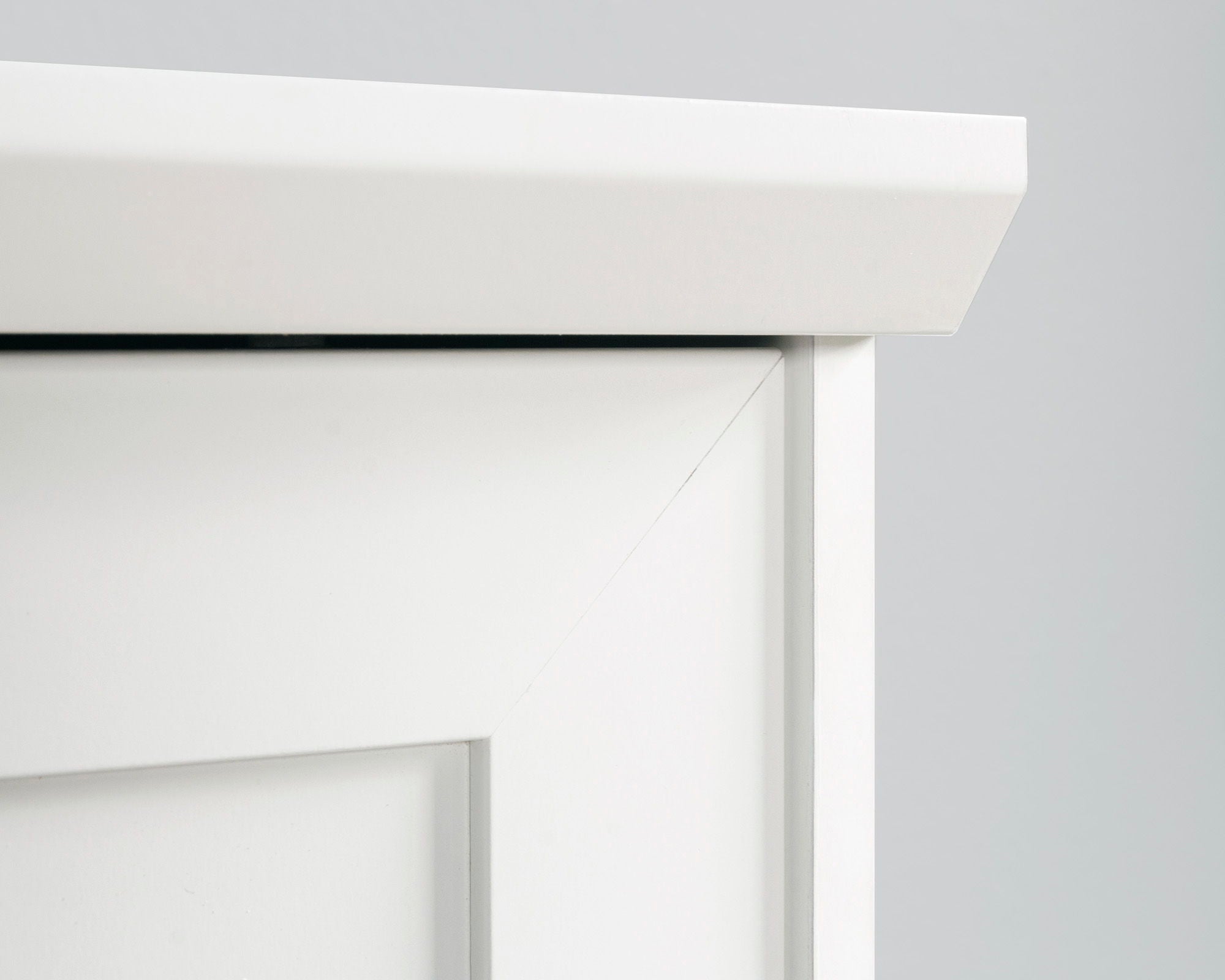 Wardrobe Cabinet with Sliding Doors in White