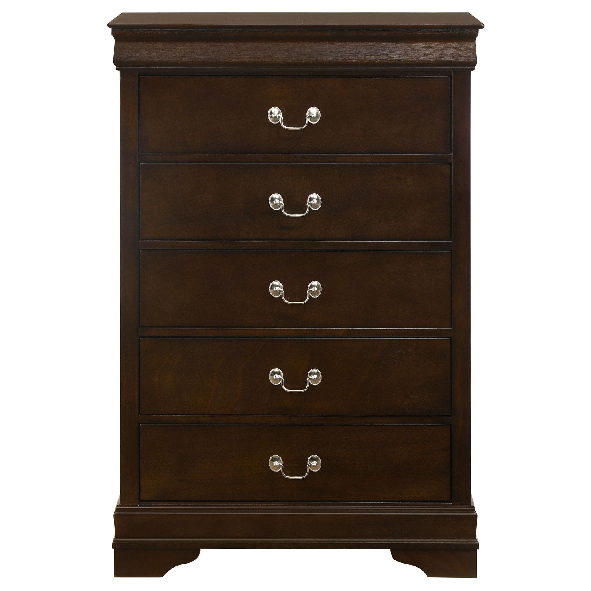 Louis Philippe 4-piece Queen Bedroom Set Cappuccino