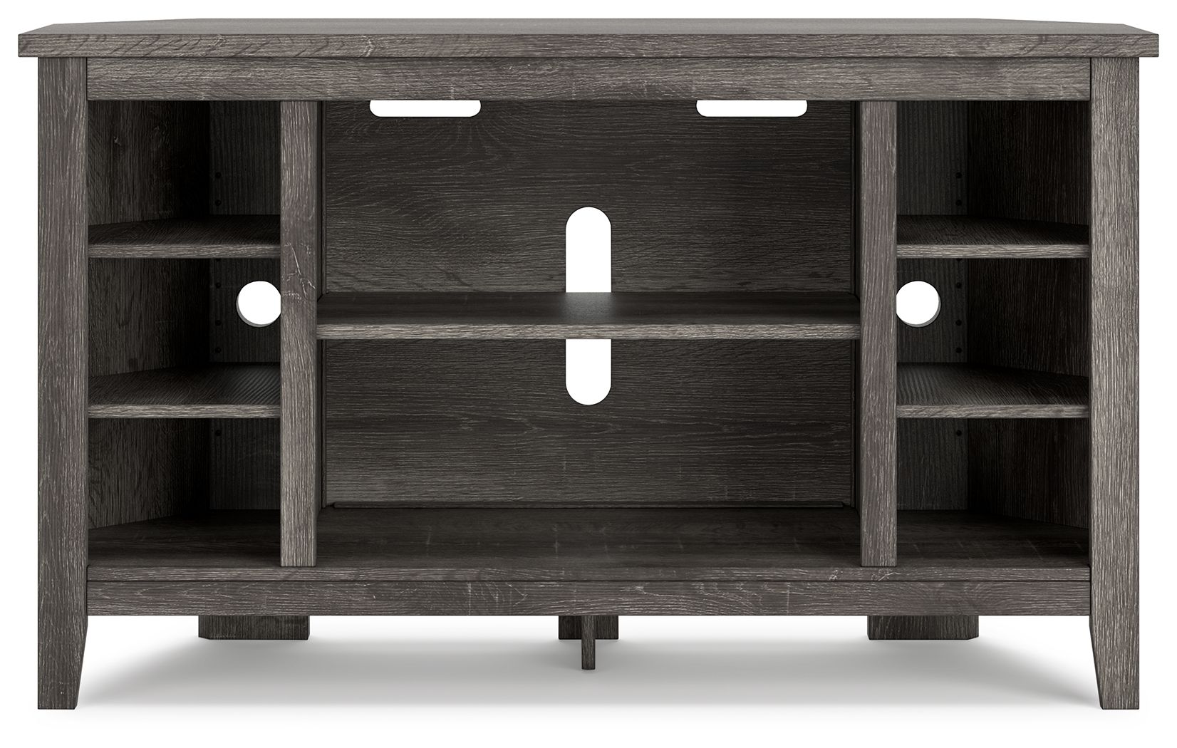 Signature Design by Ashley® Arlenbry - Gray - Corner TV Stand/Fireplace Opt | Meri Furniture