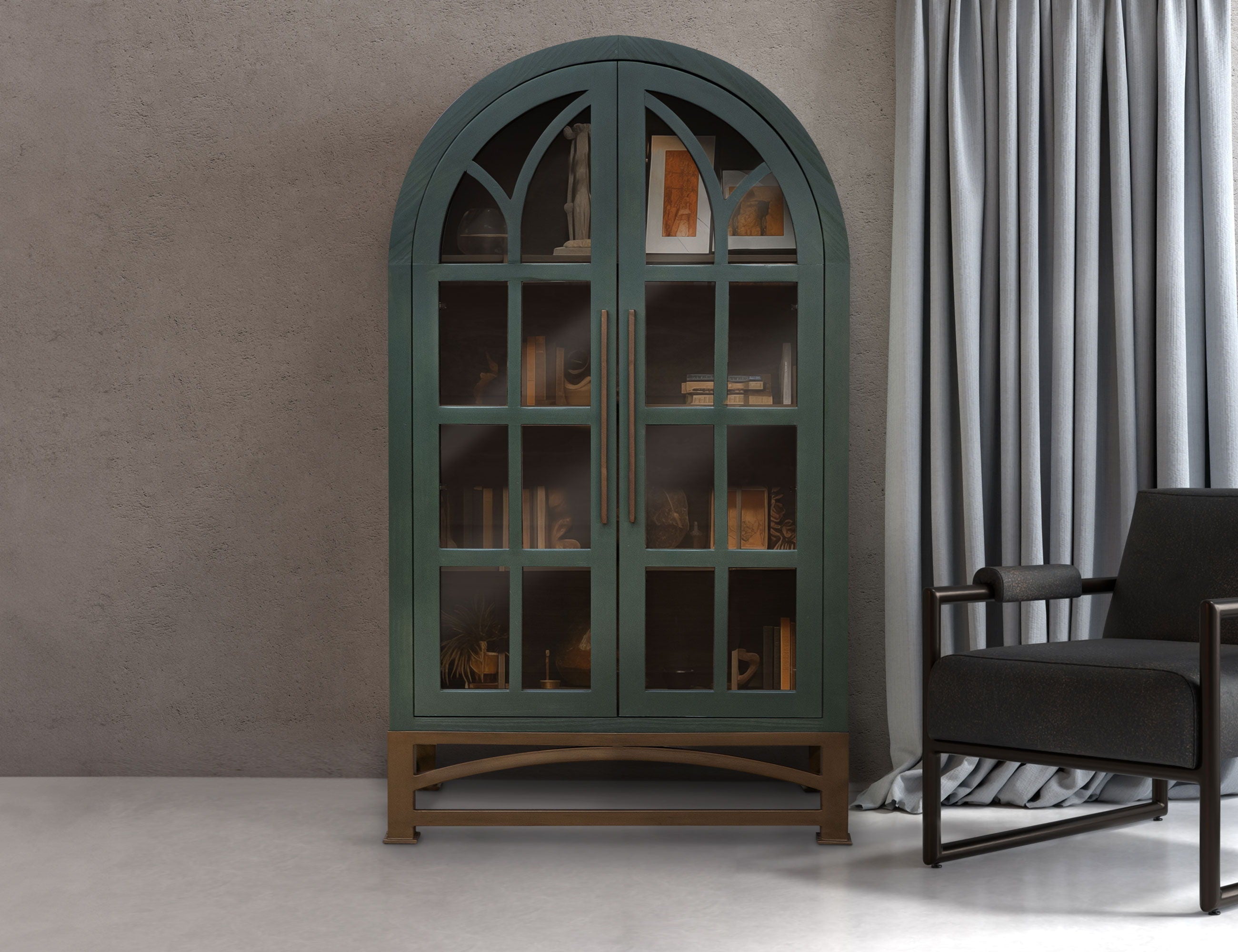 International Furniture Direct Obsidian - Cabinet | Meri Furniture