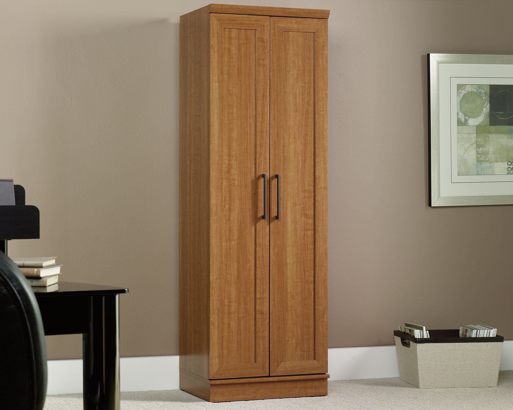 Storage Cabinet in Sienna Oak