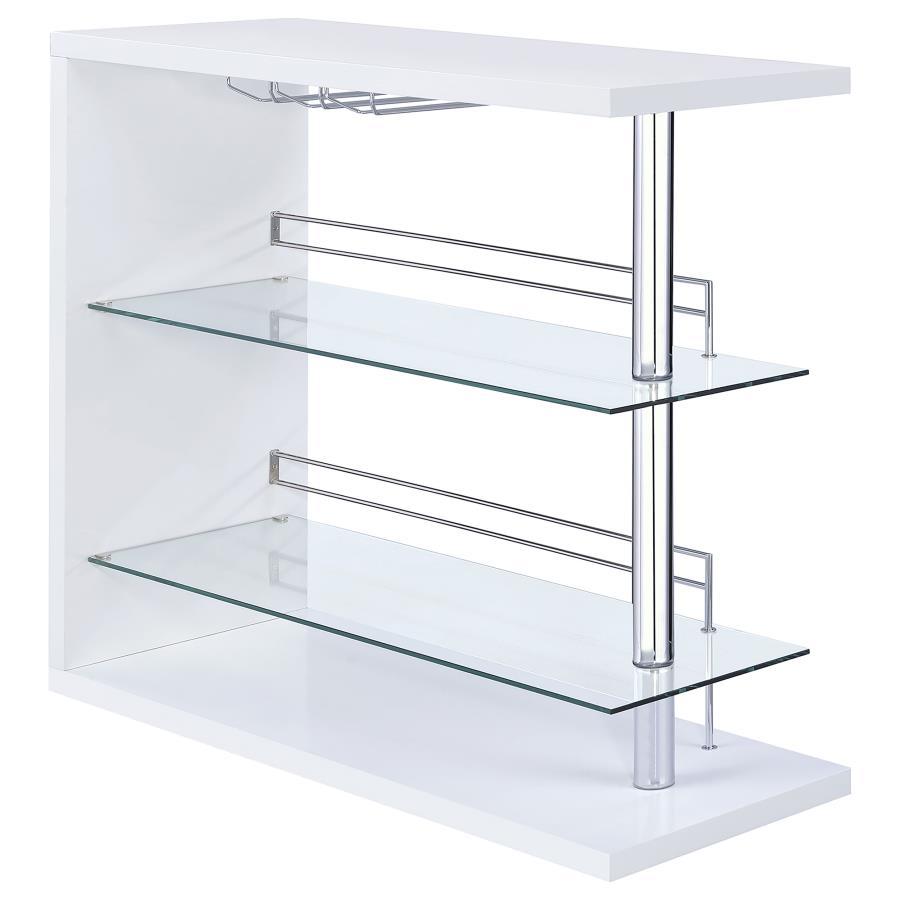 Coaster Fine Furniture Prescott - Rectangular 2-Shelf Bar Unit | Meri Furniture