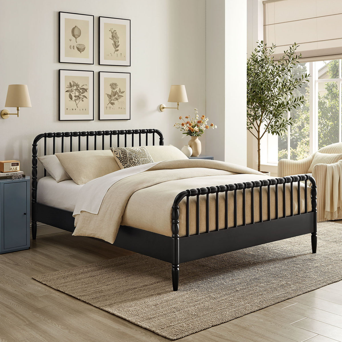 Arlette Full Size Wood Spindle Bed Frame by Modway