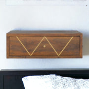 Floating Bedside Table - Chestnut