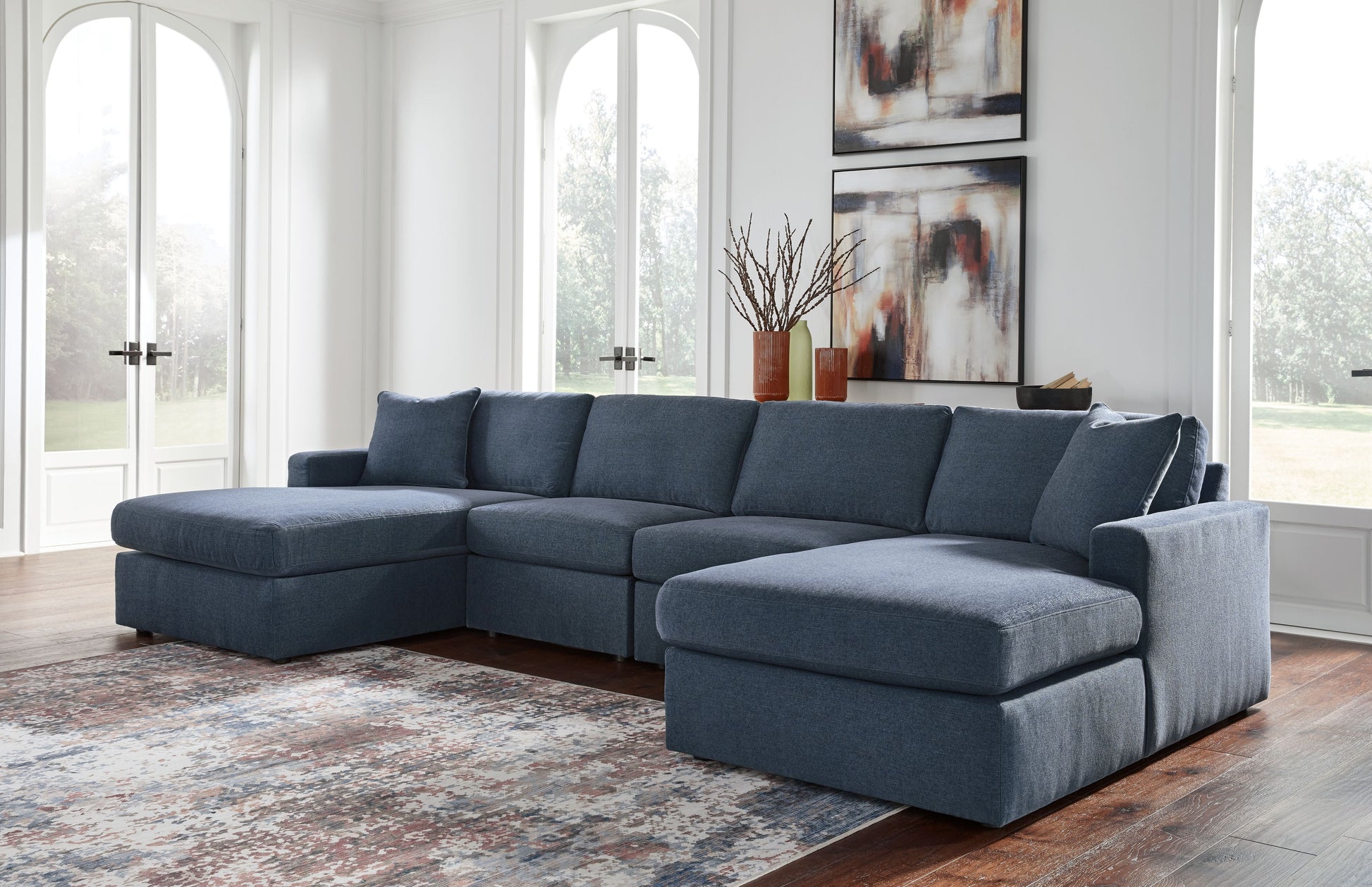 Signature Design by Ashley® Modmax - Ink - Sectional | Meri Furniture