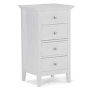 Acadian - Four Drawer Floor Storage Cabinet - Pure White