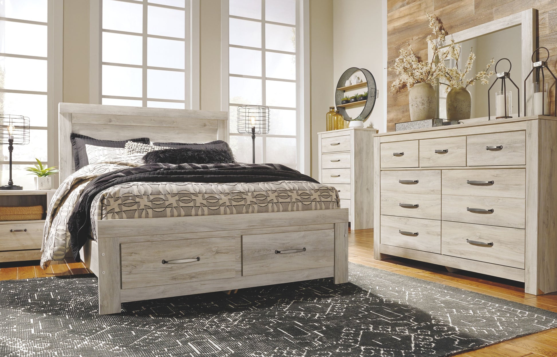 Ashley Furniture Bellaby - Panel Headboard | Meri Furniture