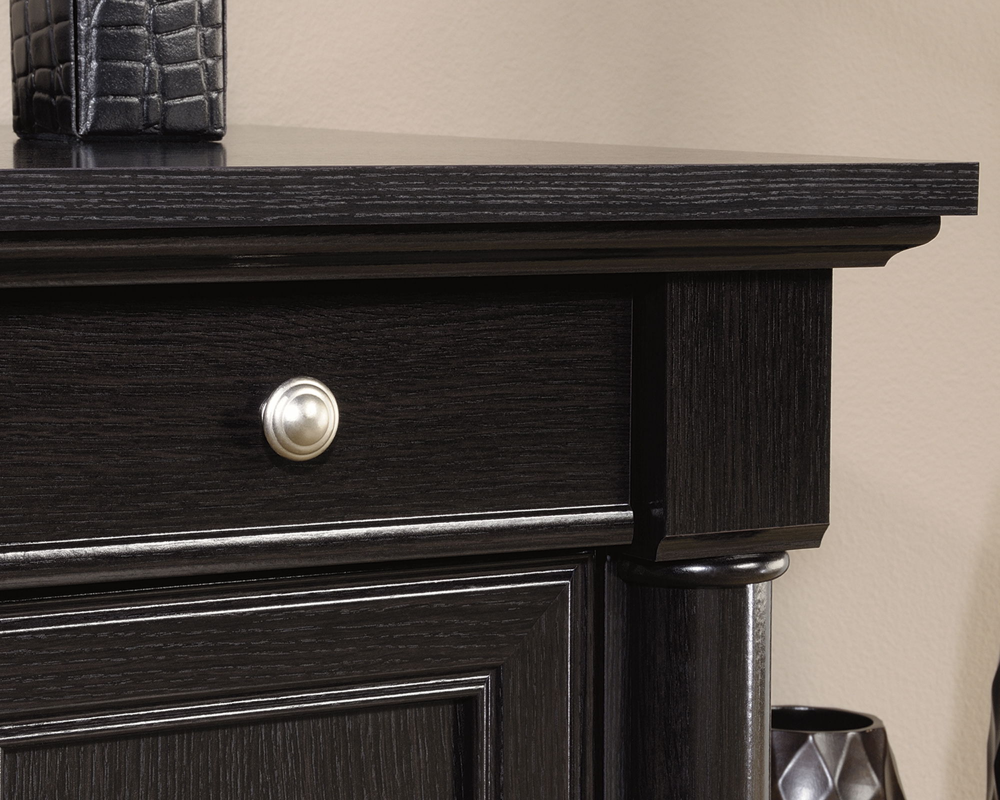 L-Shaped Home Office Desk in Wind Oak