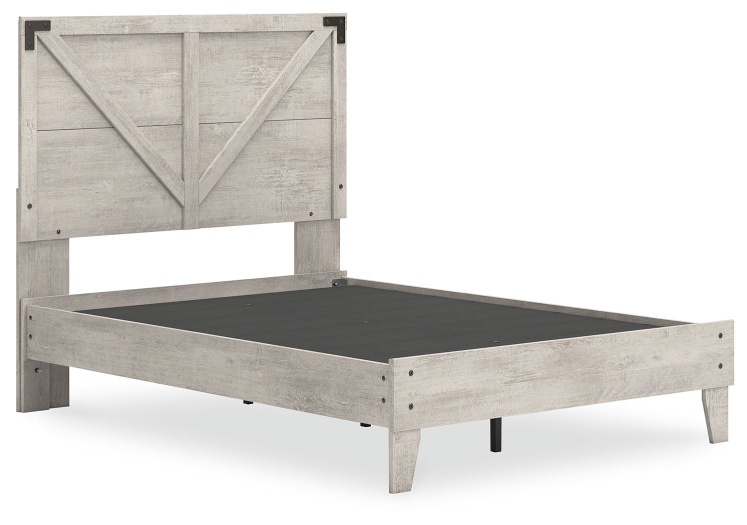 Signature Design by Ashley® Shawburn - Platform Bed With Crossbuck Panel Headboard | Meri Furniture