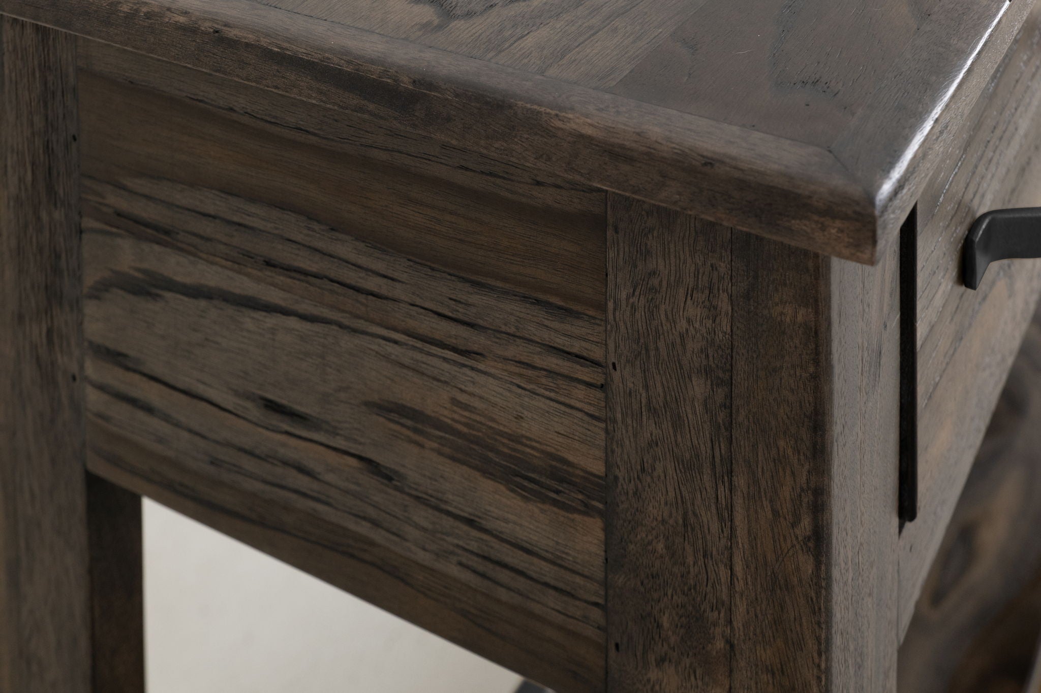 Teak - Sofa Table - Oil Black