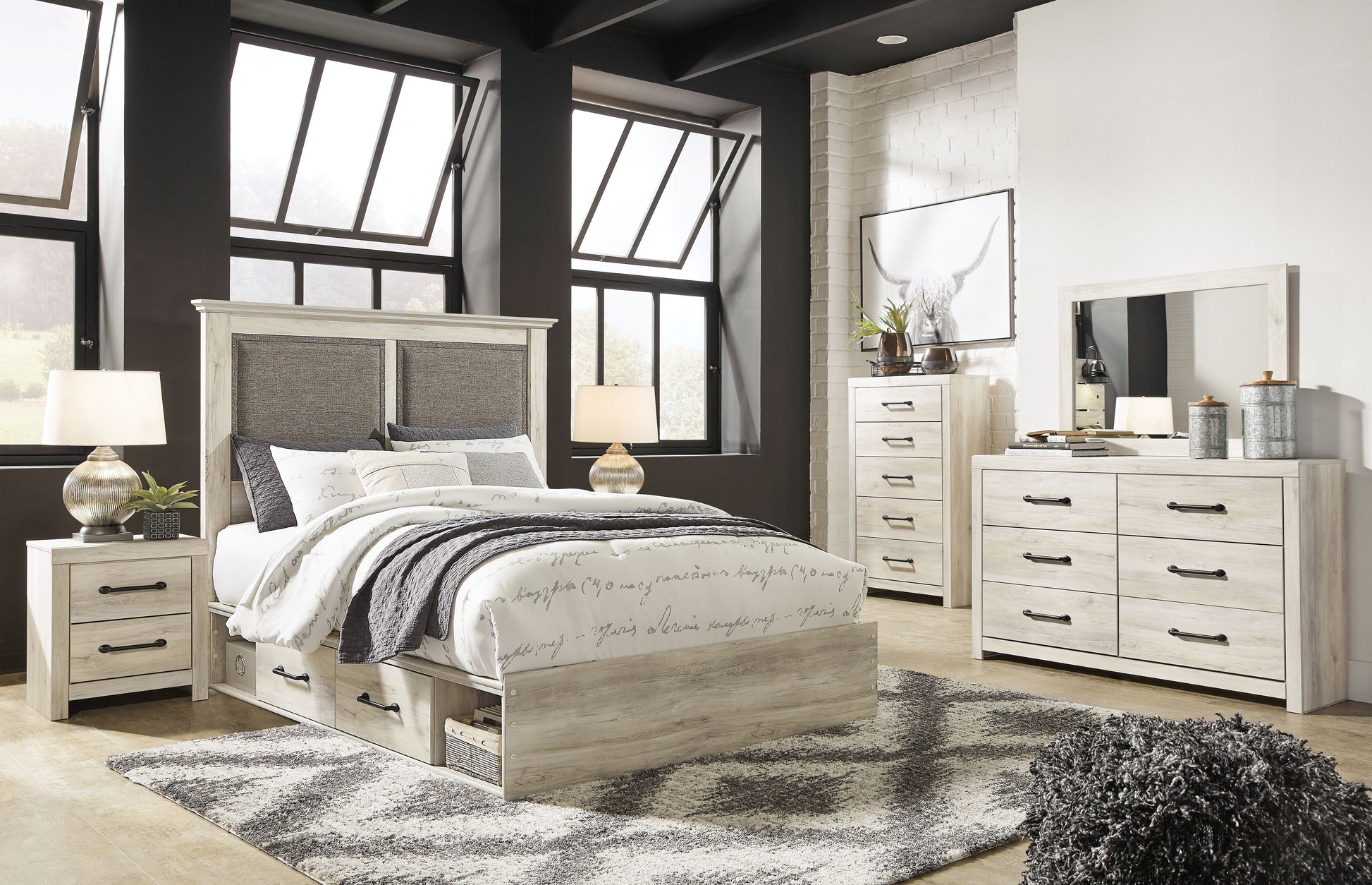 Ashley Furniture Cambeck - Upholstered Panel Bedroom Set | Meri Furniture