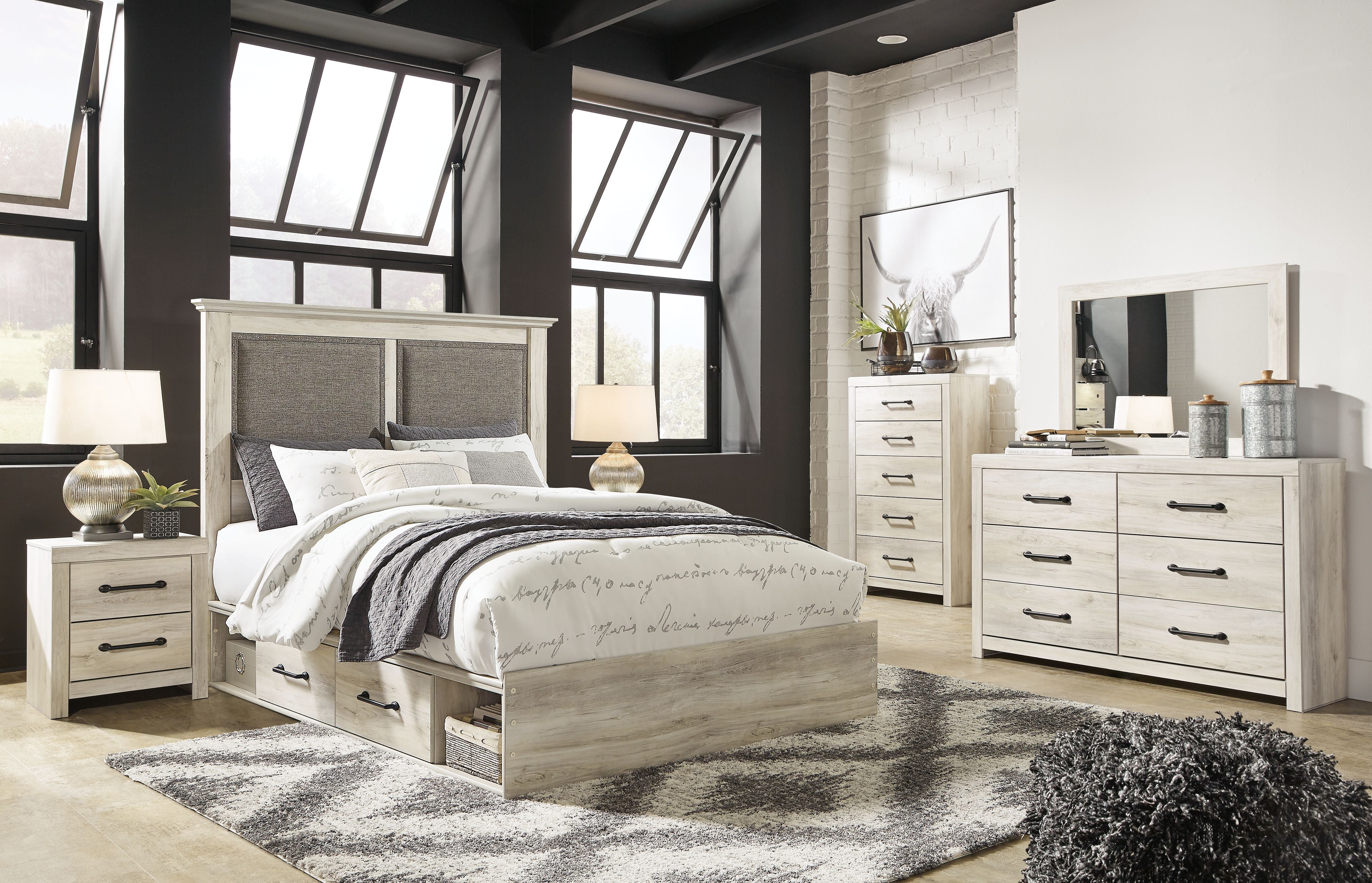 Ashley Furniture Cambeck - Upholstered Panel Bedroom Set | Meri Furniture