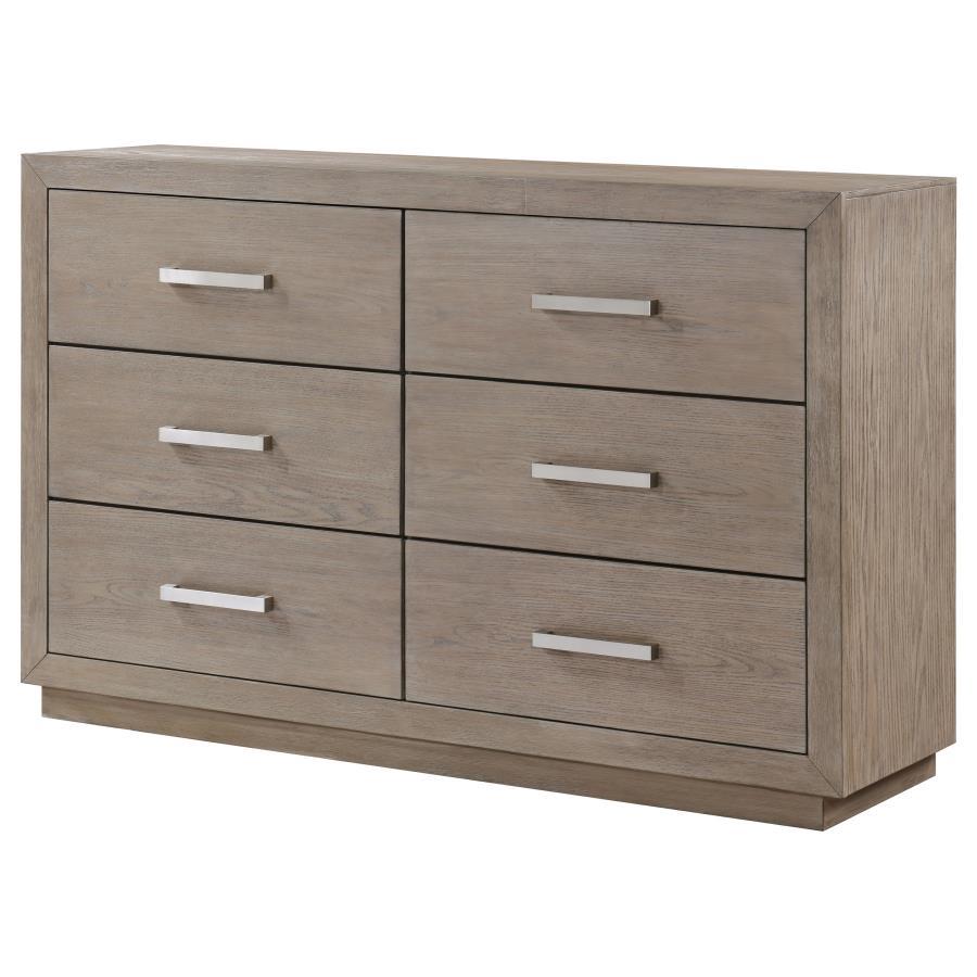 Coaster Fine Furniture Kenora - 6-Drawer Dresser - Barley Brown | Meri Furniture