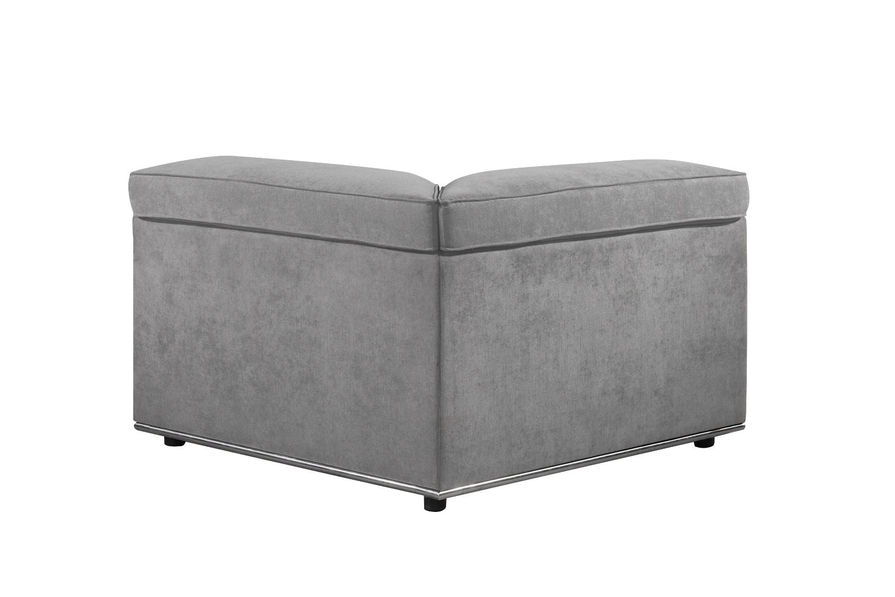 ACME Alwin - Wedge - Dark Gray Fabric | Meri Furniture
