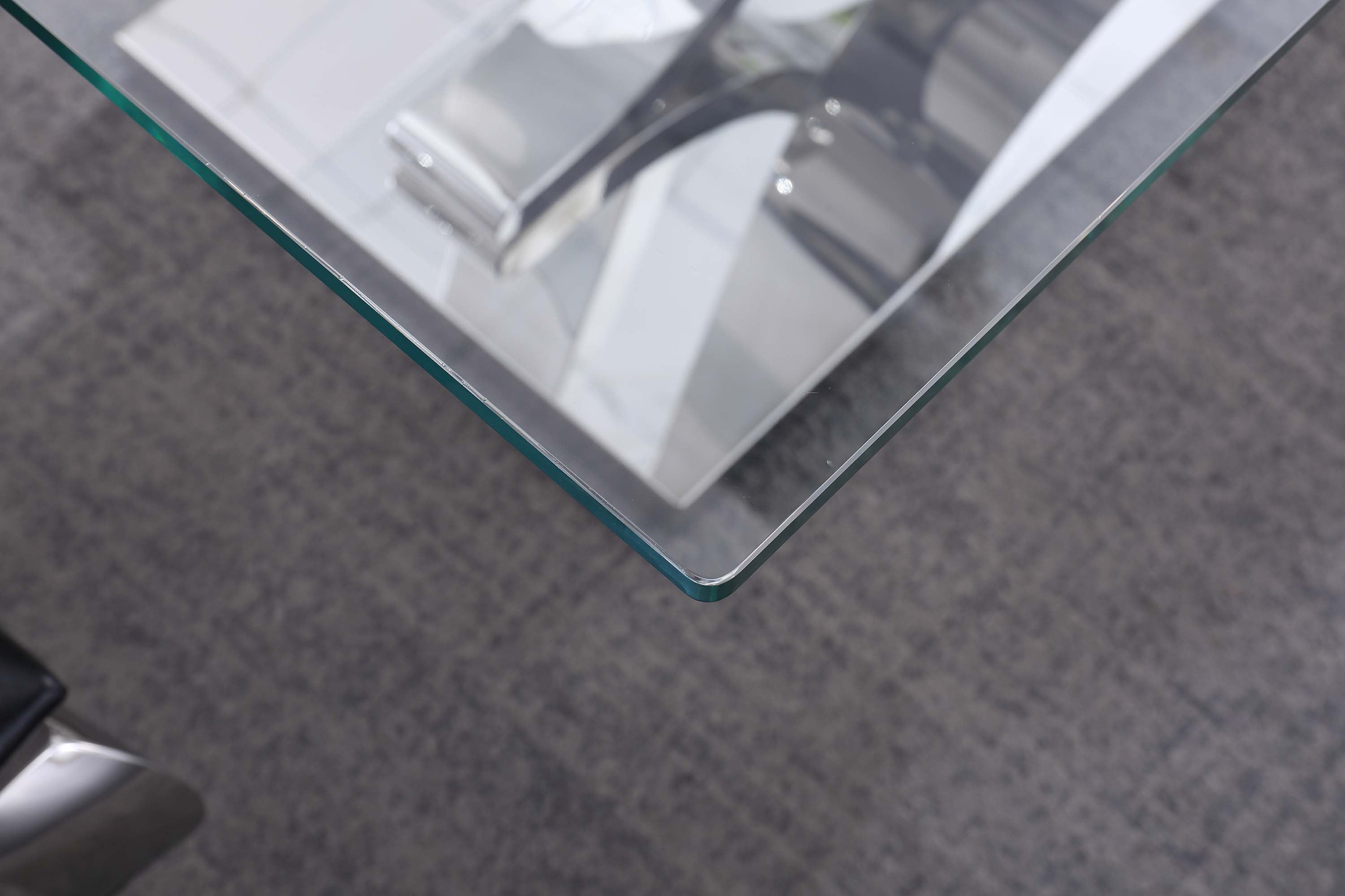 Solid Marble/ Tempered Glass Top Rectangular Dining Table