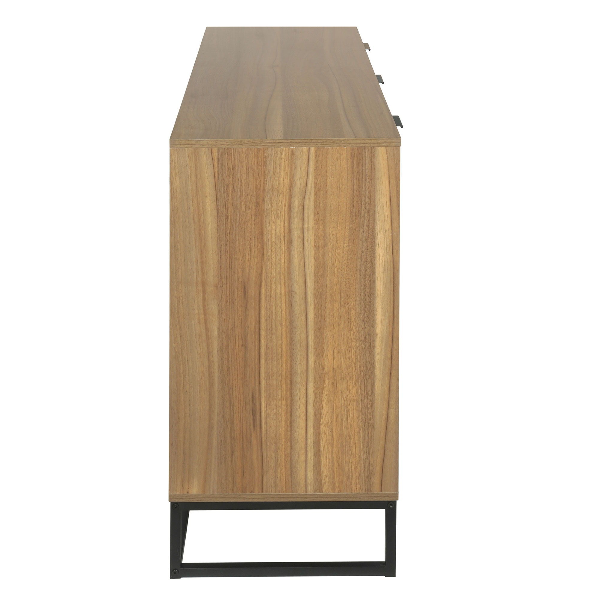 Modern 7 Drawer Dresser Cabinet - Walnut