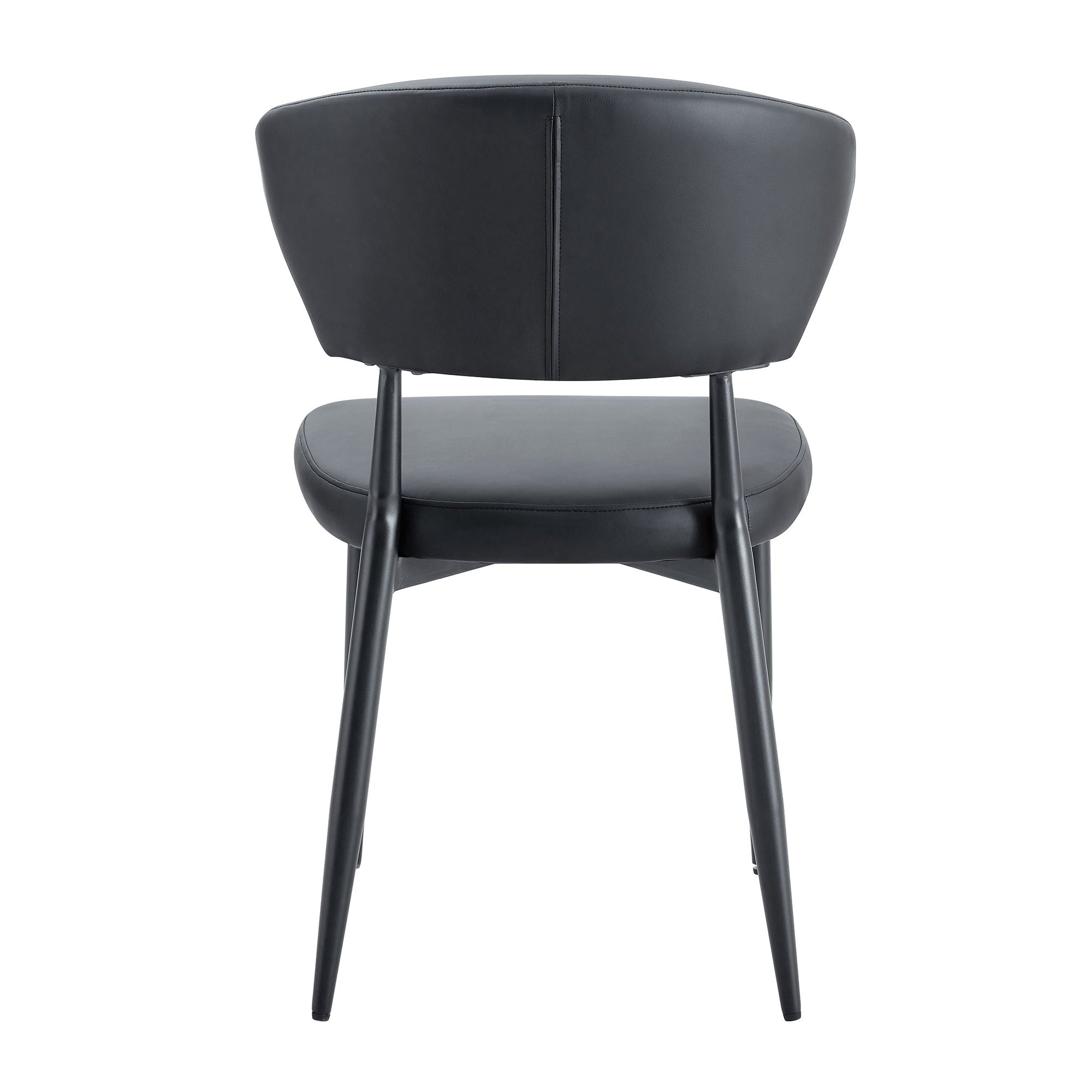 Minimalist Ergonomic Dining Chair With Curved Backres (Set of 4)