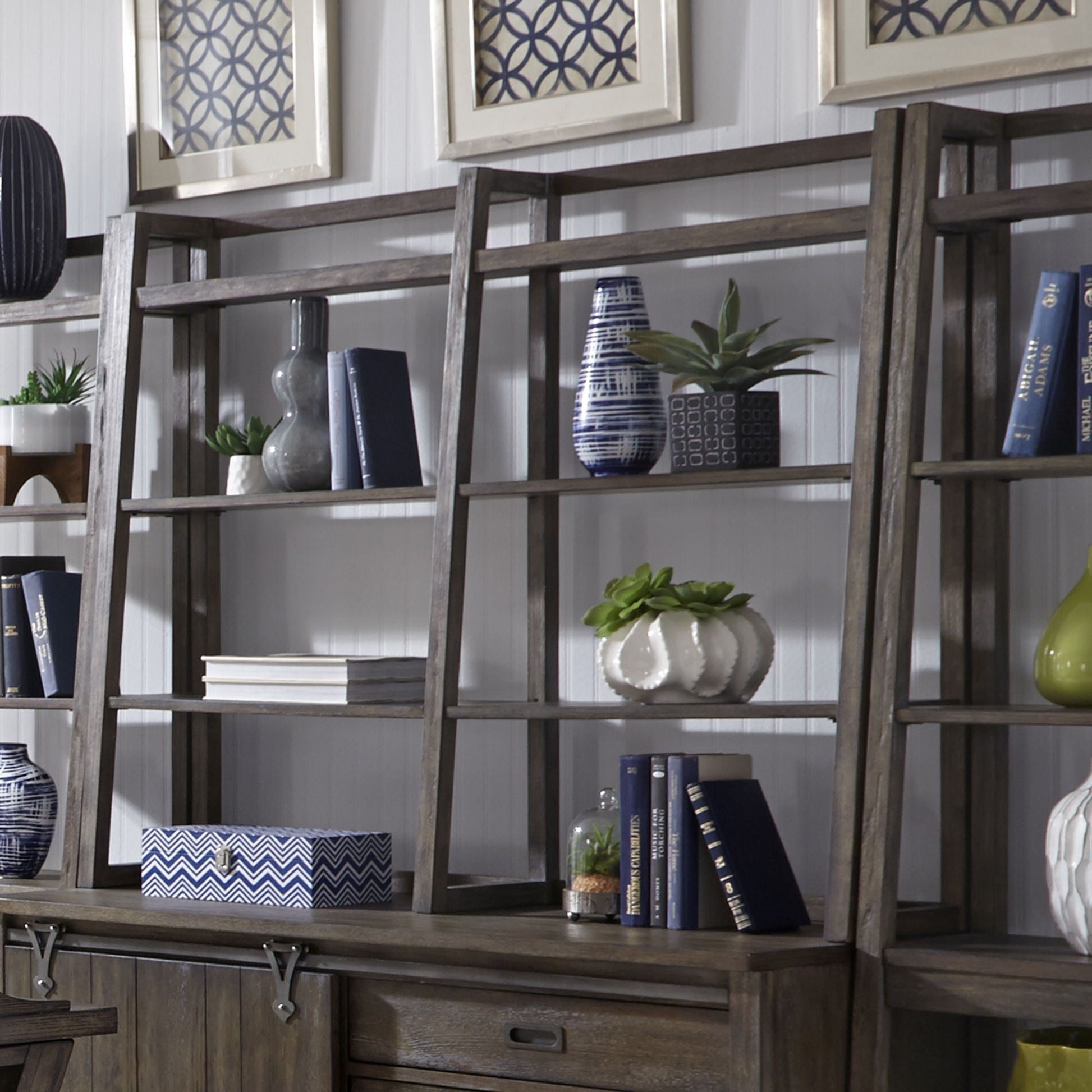 Liberty Furniture Stone Brook - Credenza Hutch - Dark Brown | Meri Furniture