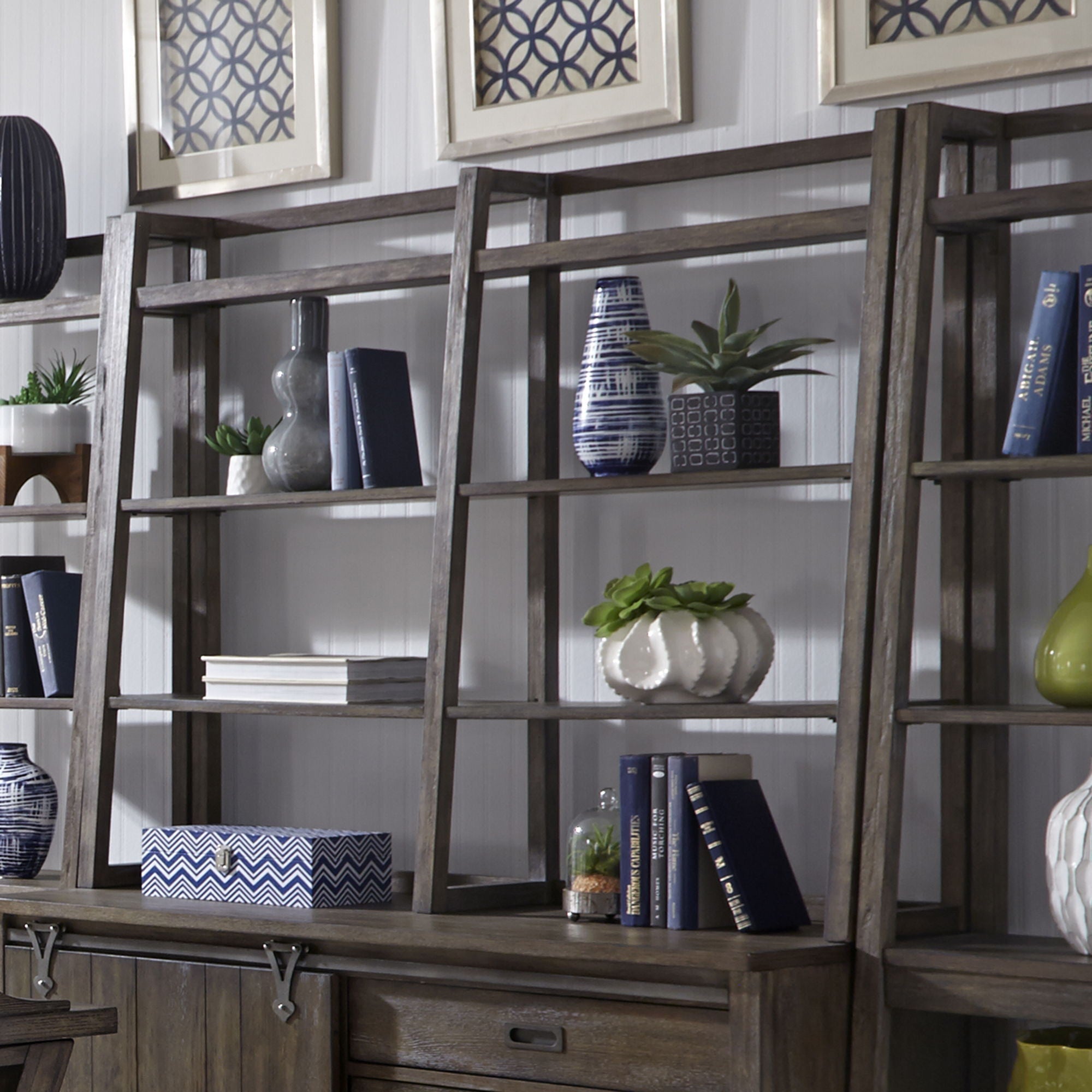 Liberty Furniture Stone Brook - Credenza Hutch - Dark Brown | Meri Furniture