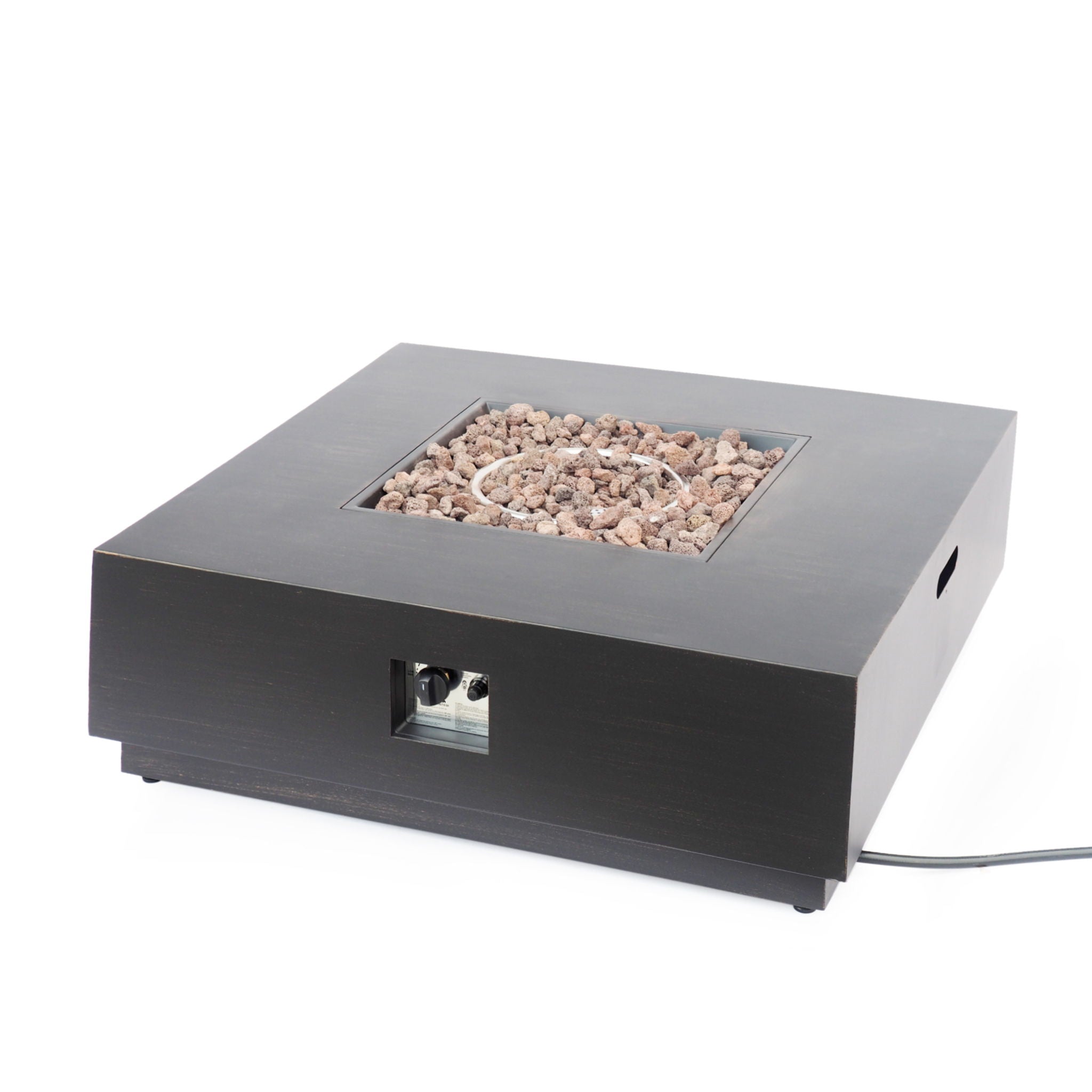 Modern Square Fire Pit With 50,000 Btu
