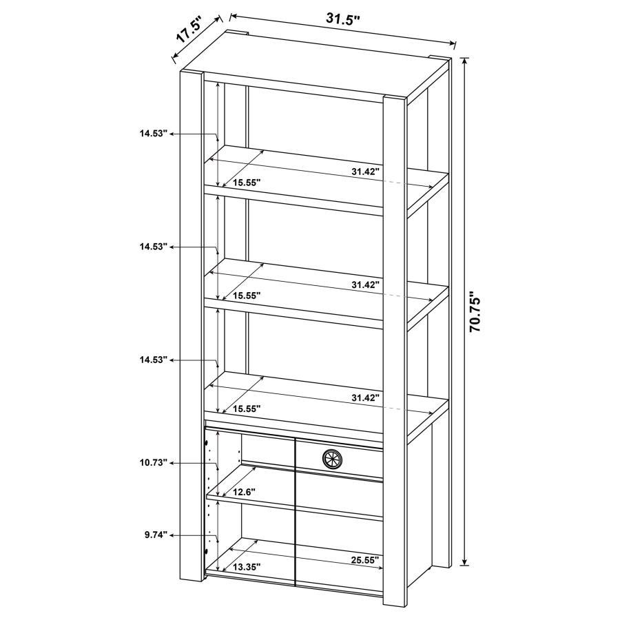 Laurelton - 3 Piece Entertainment Center TV Stand - Light Oak