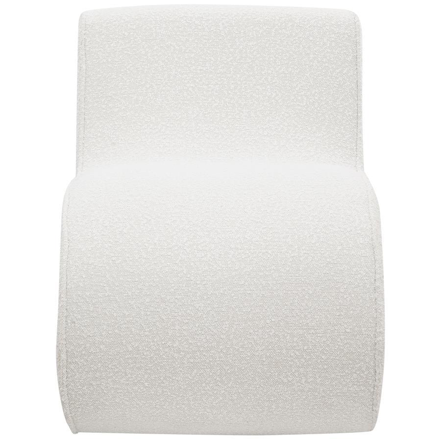 Coaster Fine Furniture Ronea - Boucle Upholstered Armless Curved Chair | Meri Furniture