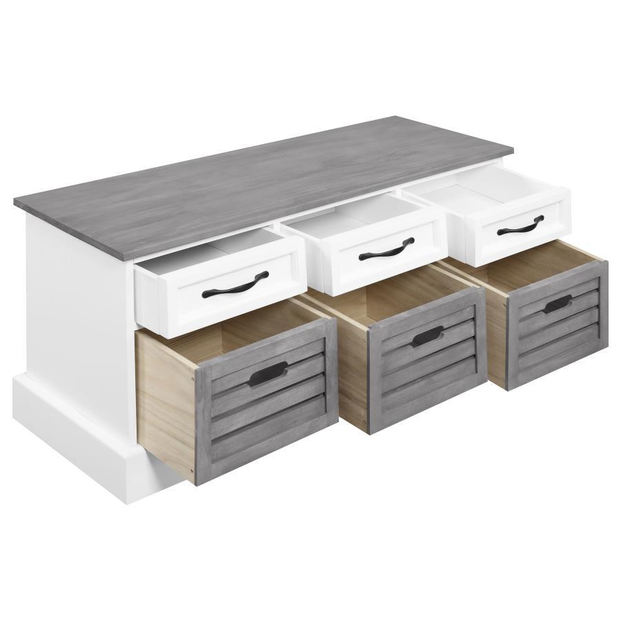Coaster Fine Furniture Alma - 3-Drawer Storage Bench | Meri Furniture