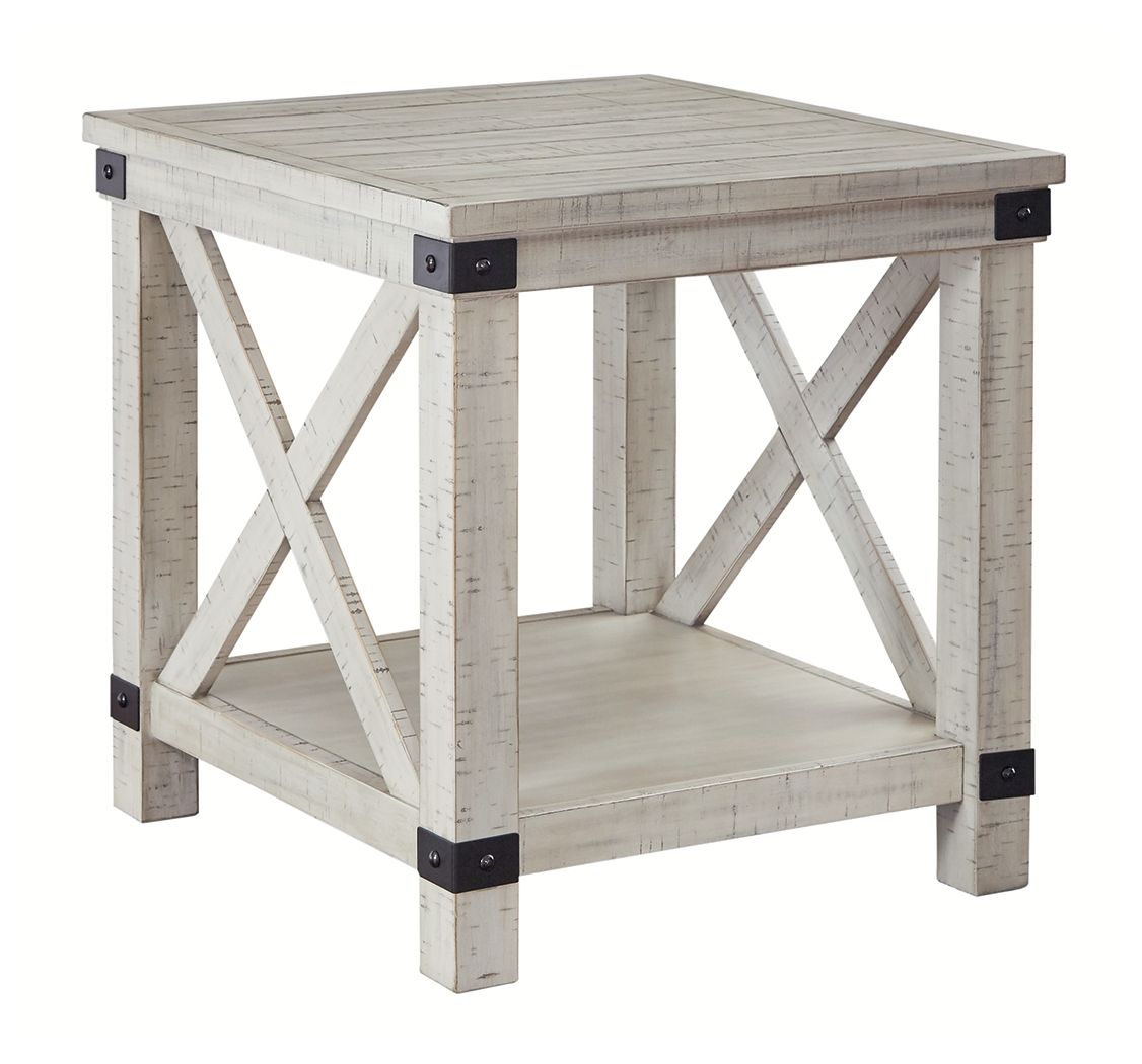 Ashley Furniture Carynhurst - Whitewash - Rectangular End Table | Meri Furniture