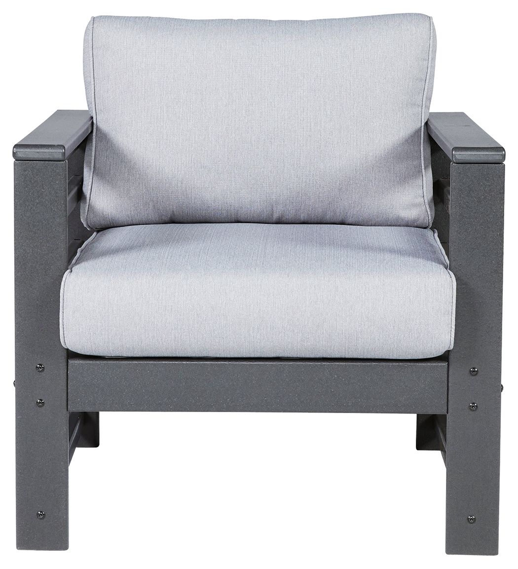 Ashley Furniture Amora - Charcoal Gray - Lounge Chair W/Cushion (Set of 2) | Meri Furniture