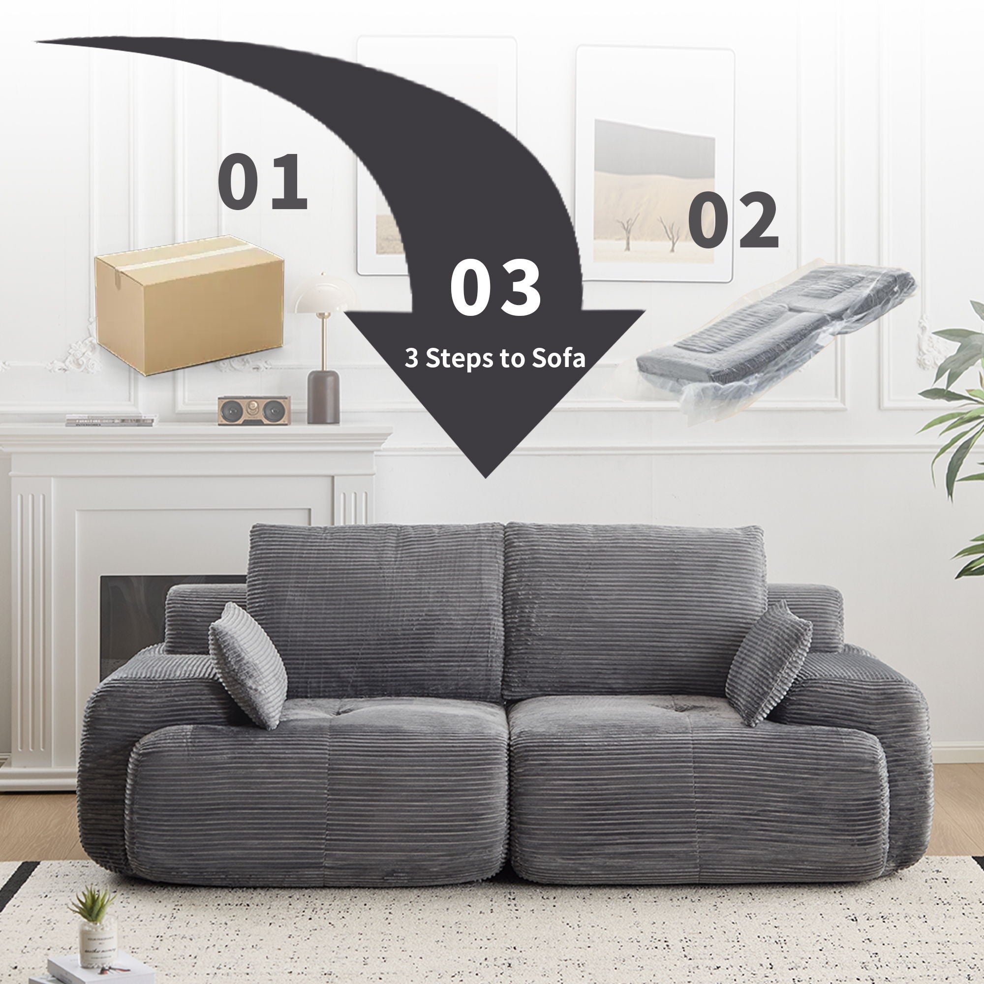 2 Seater Large Sectional Couches For Living Room