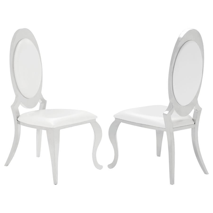 Coaster Fine Furniture Anchorage - Upholstered Dining Chair (Set of 2) - Cream | Meri Furniture