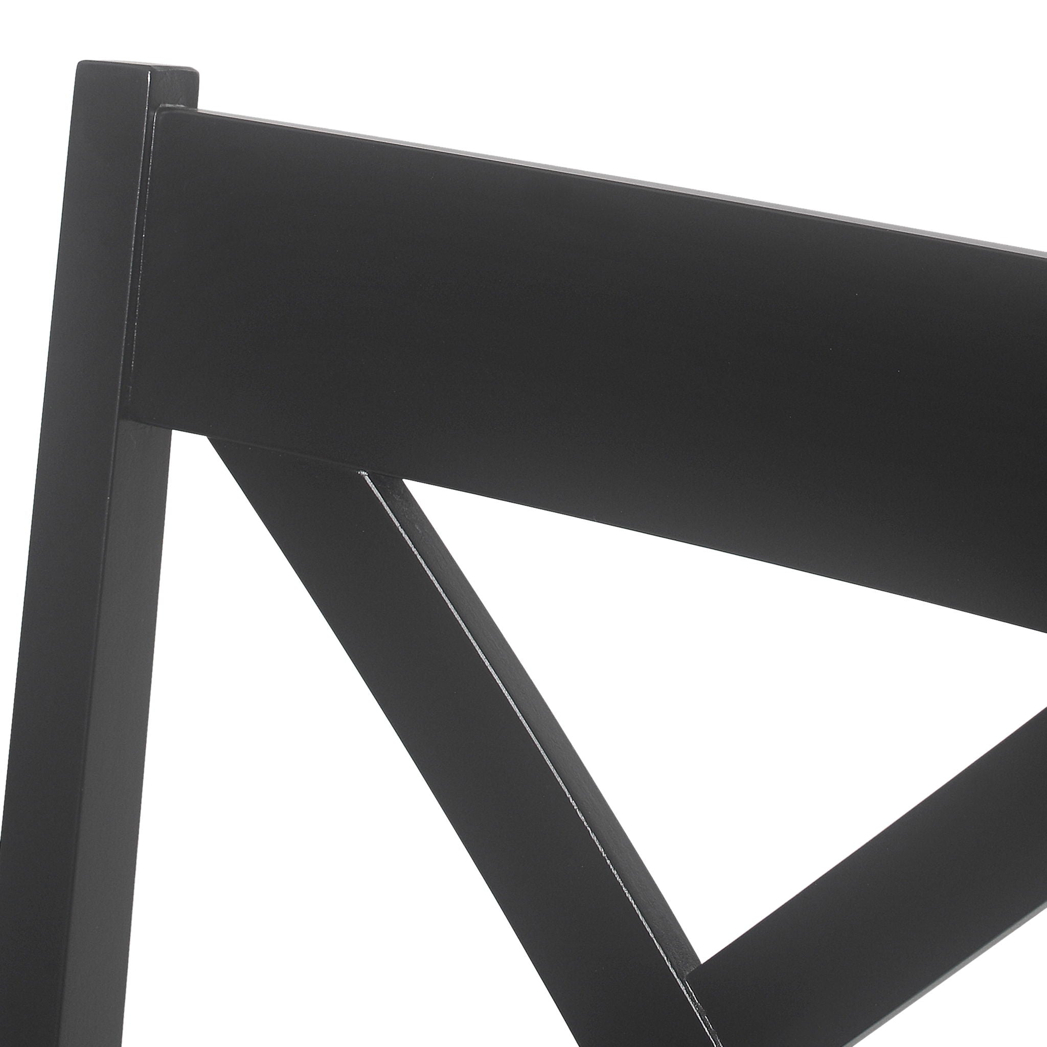 Farmhouse Style Counter Height Chair With Upholstered Seat