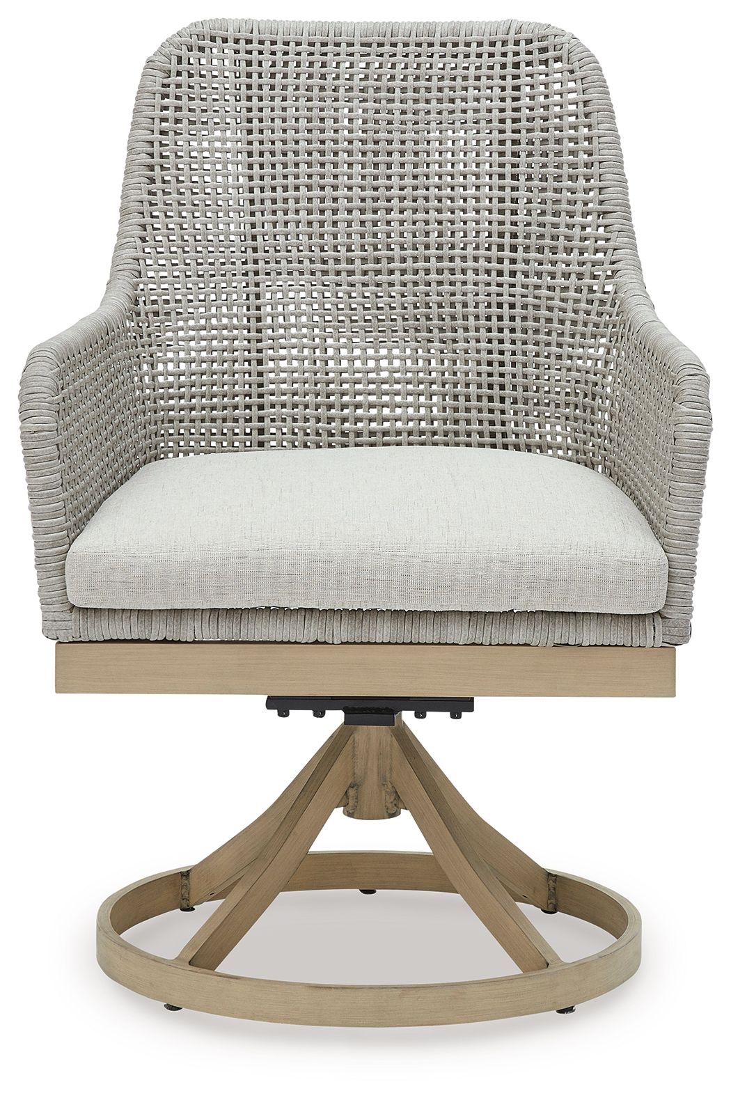 Signature Design by Ashley® Seton Creek - Gray - Swivel Chair With Cushion (Set of 2) | Meri Furniture