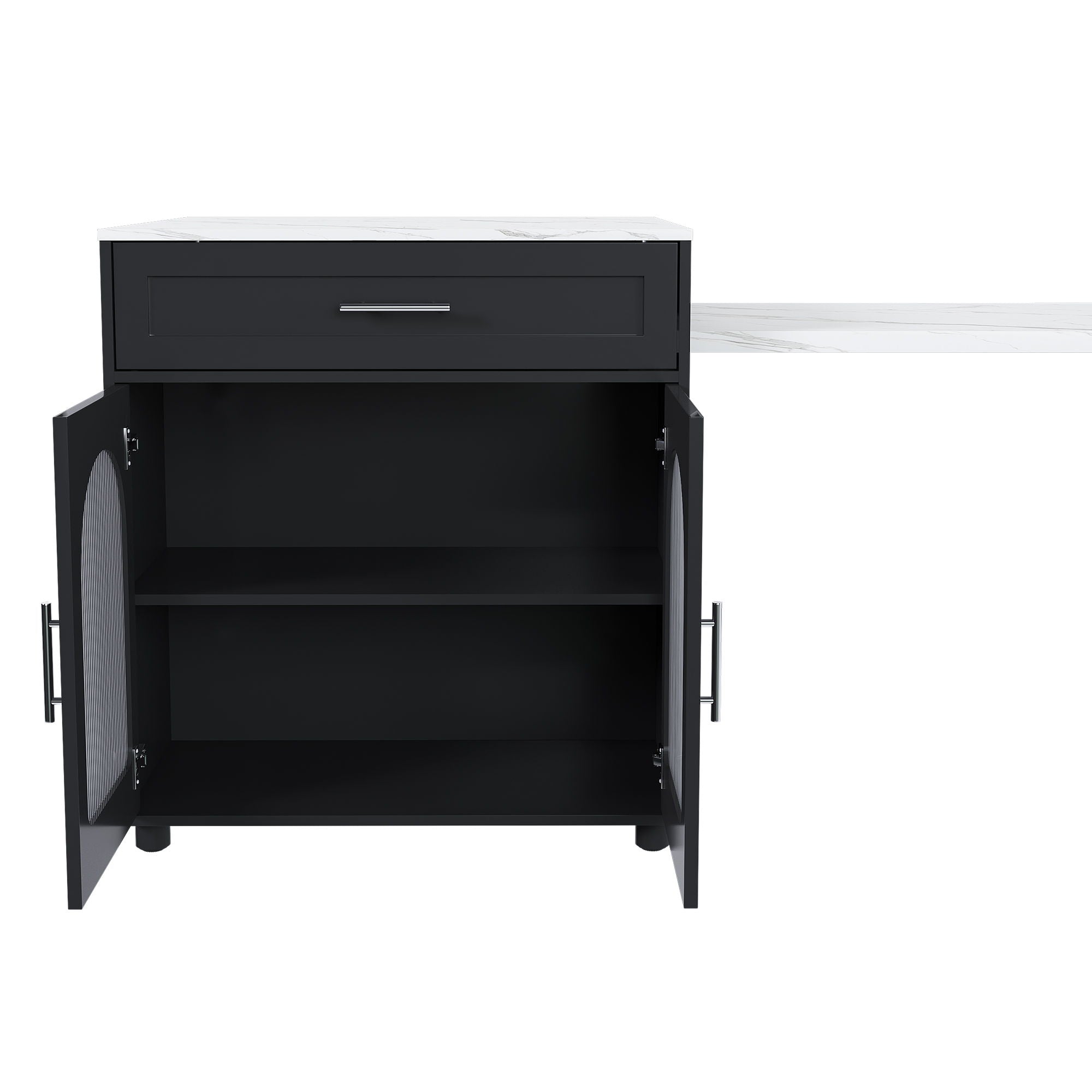 Expandable Kitchen Island With Power Outlet