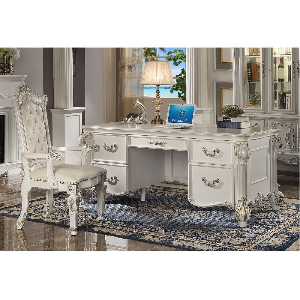ACME Vendome - Executive Office Chair - White | Meri Furniture