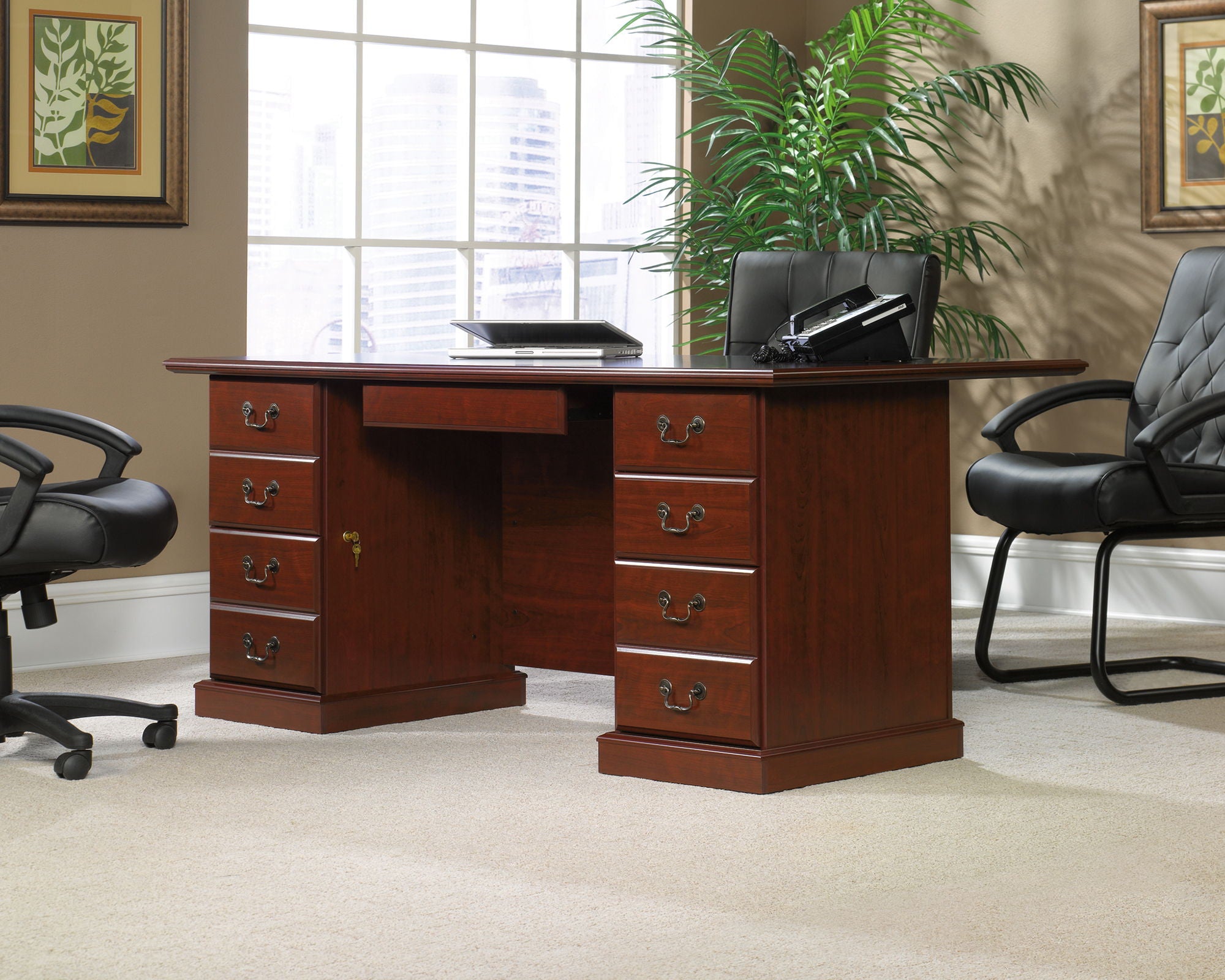 Heritage Hill Executive Desk Classic Cherry
