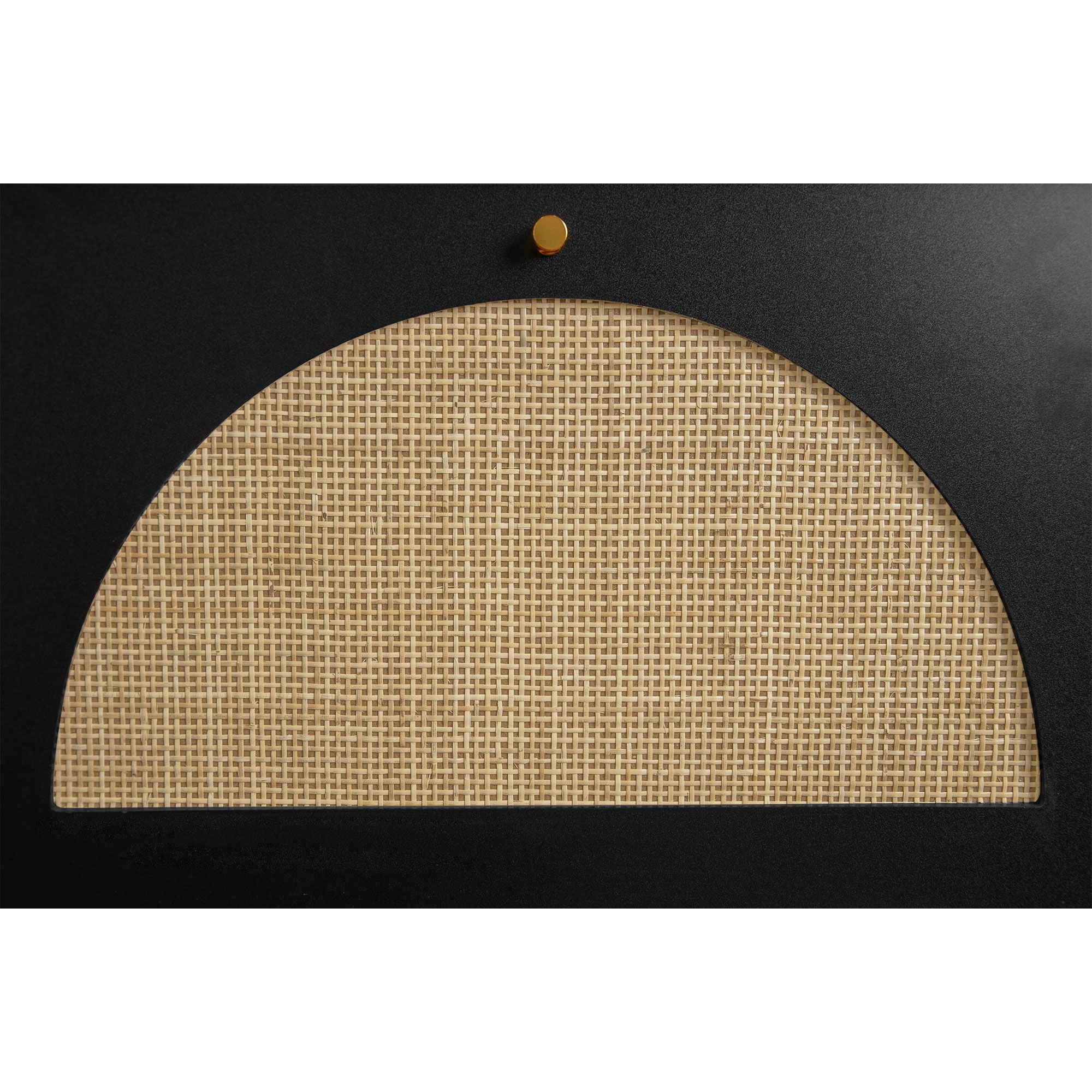 Allen - Rattan 2 Door 1 Drawer Cabinet Shoe Rack For Entrance