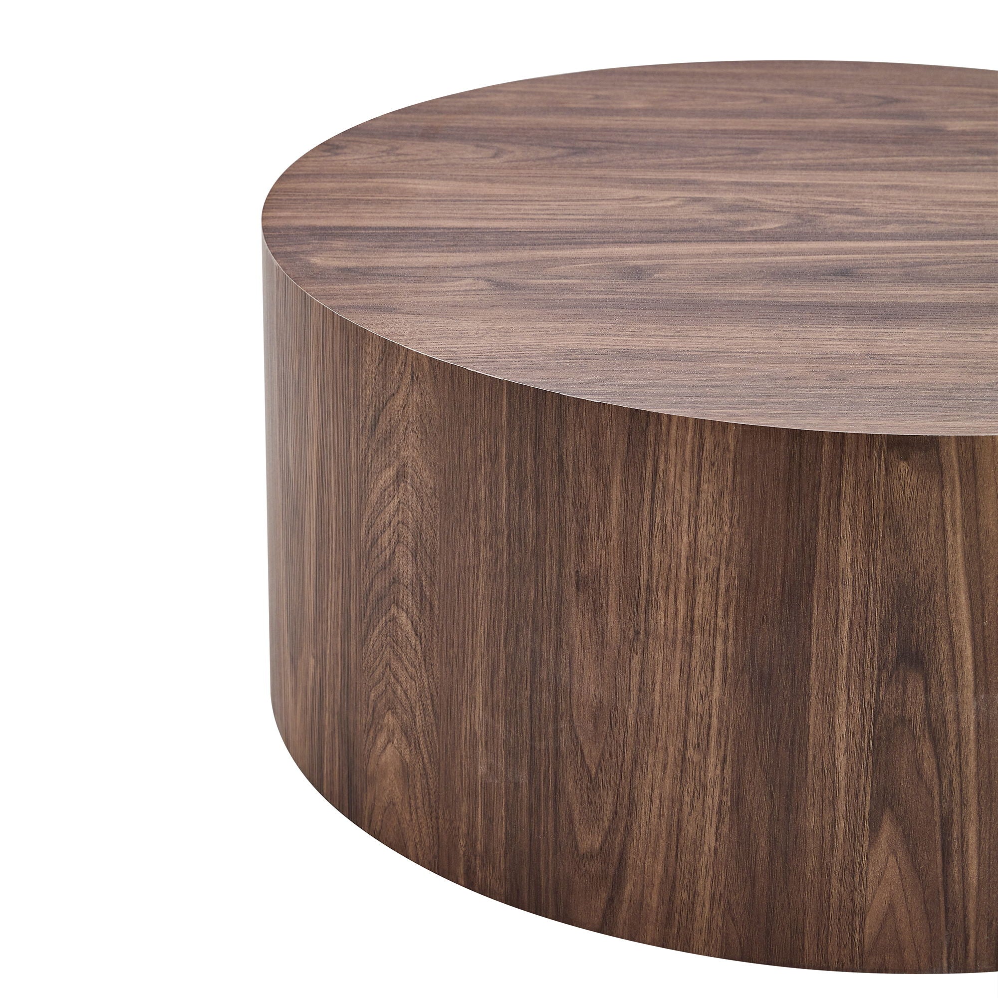 Cylindrical Coffee Table With Material For Living Room