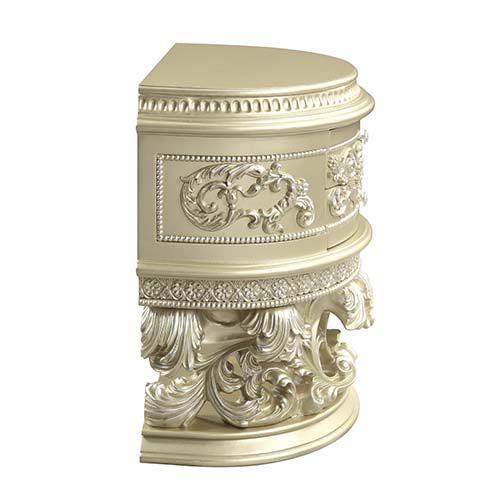 ACME Vatican - Nightstand - Champagne Silver Finish | Meri Furniture
