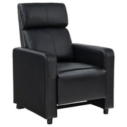 Coaster Fine Furniture Toohey - Upholstered Home Theater Push Back Recliner - Black | Meri Furniture