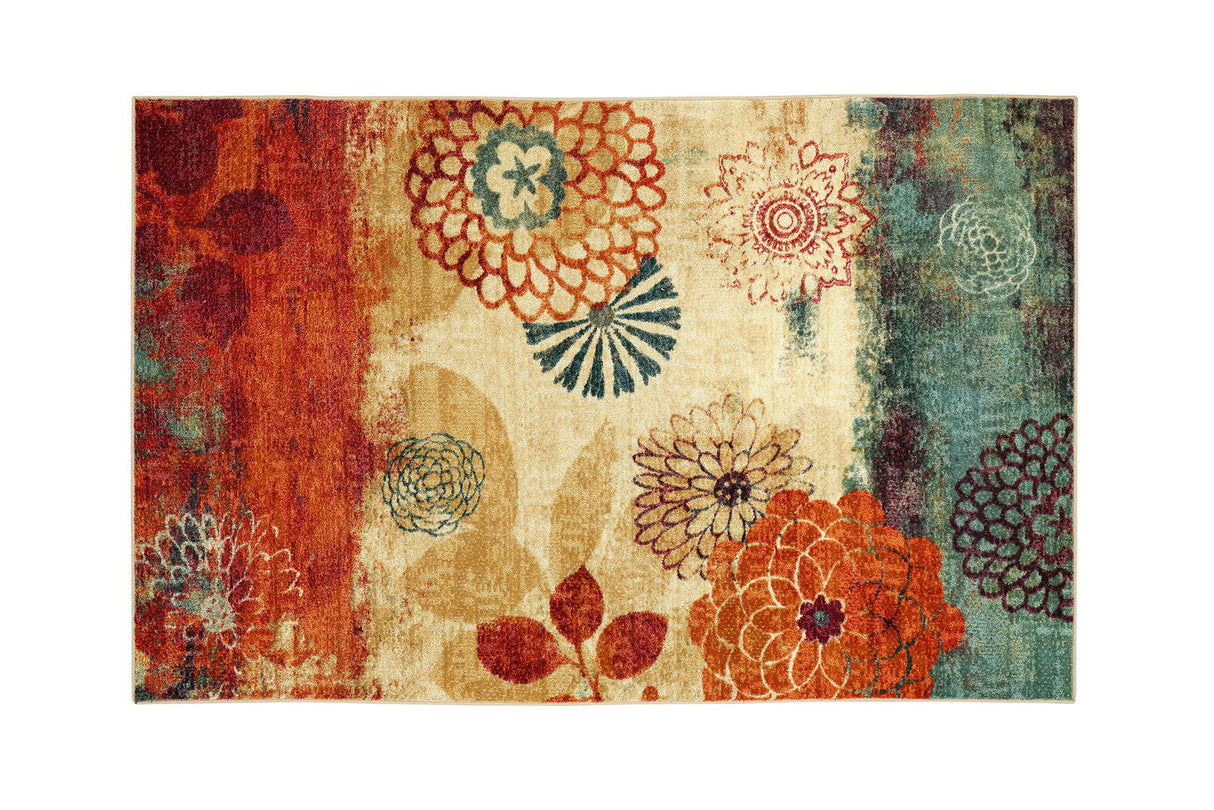 Greenville - 5' x 8' Area Rug - Floral Multi