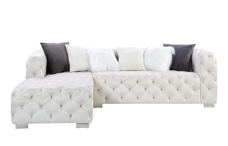 ACME •KD Legs•Foam Density: D28•6 Pillows Included(Chaise:2 pc/Sofa: 4 pc) | Meri Furniture