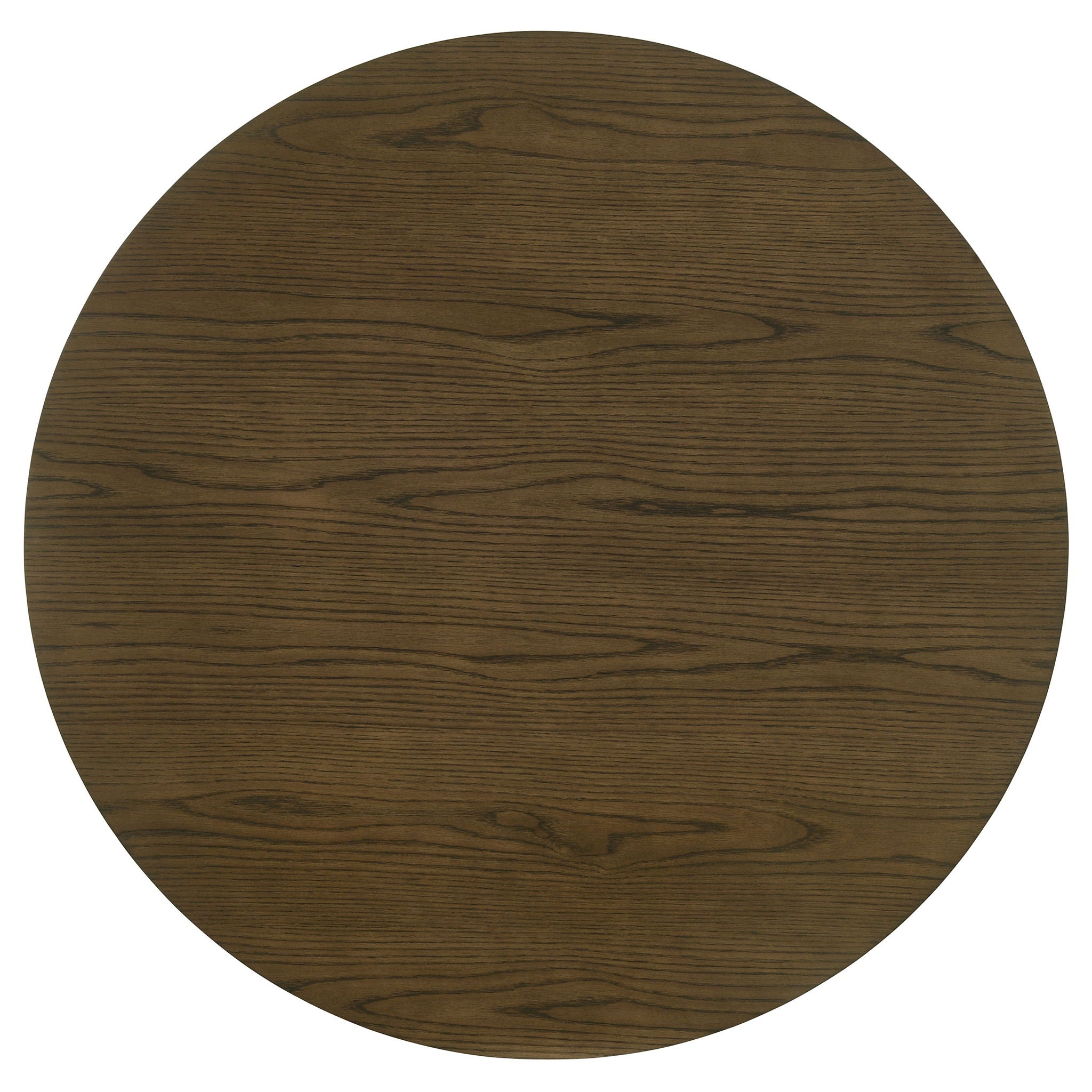 Crispin - Round Dining Table With Shelf - Brown