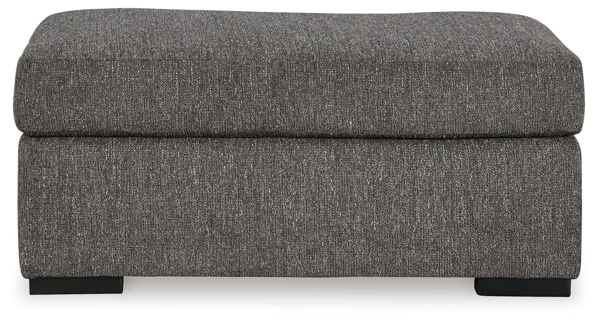 Signature Design by Ashley® Gardiner - Pewter - Ottoman | Meri Furniture