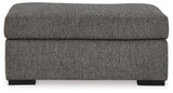 Signature Design by Ashley® Gardiner - Pewter - Ottoman | Meri Furniture