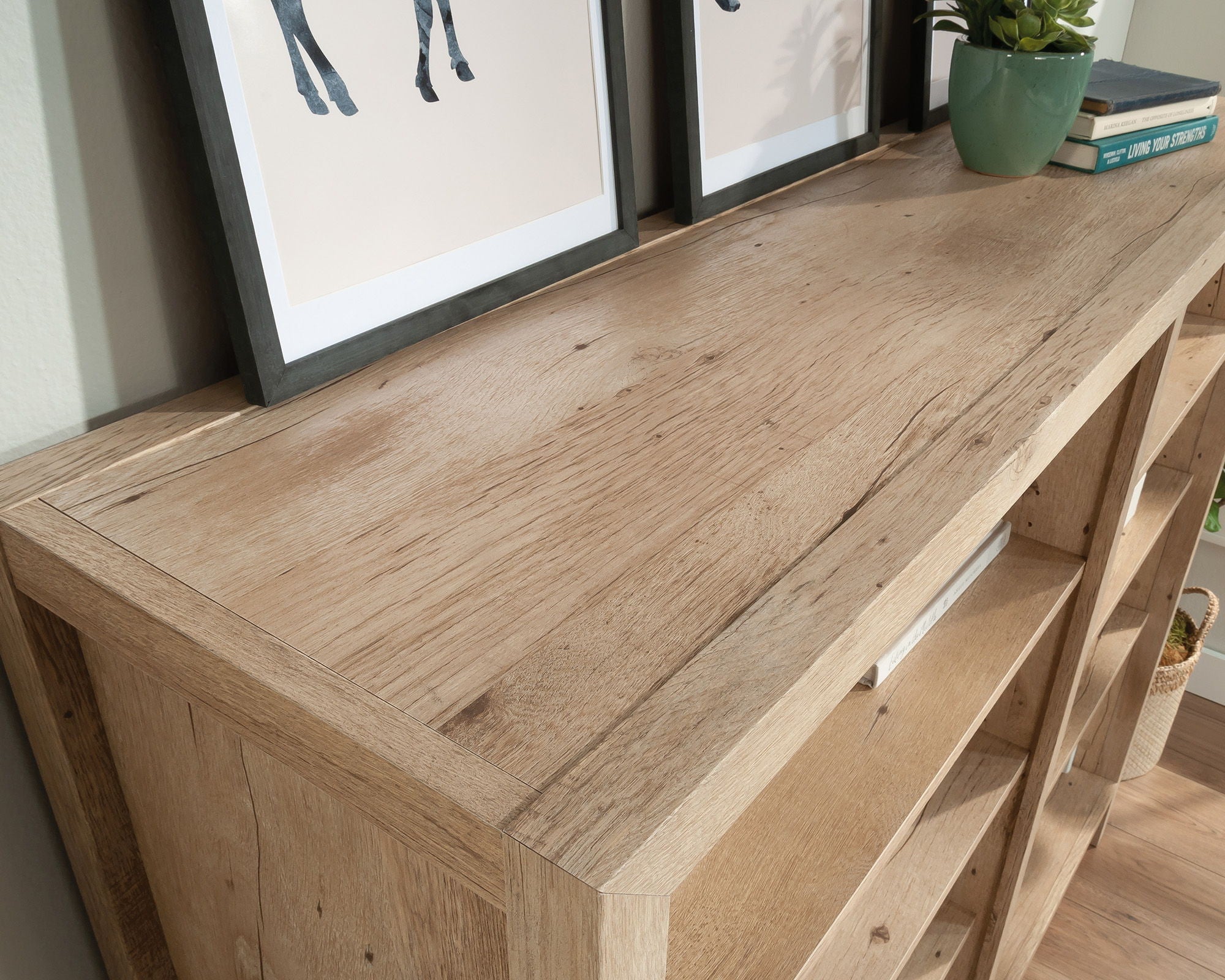 Cubby Storage Bookcase in Prime Oak