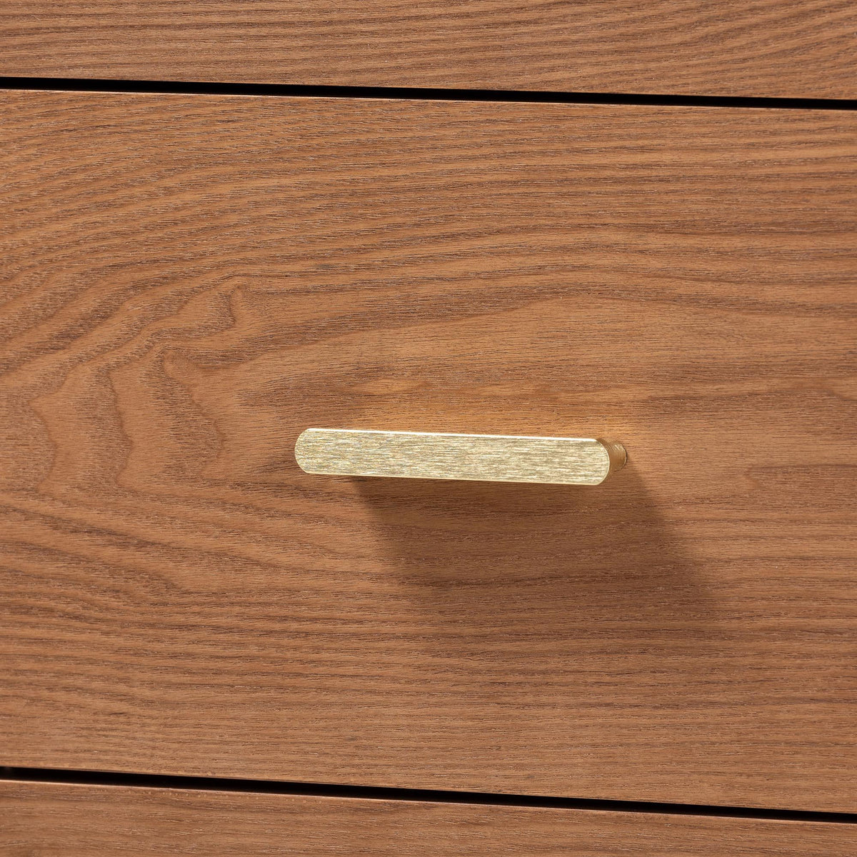Mandolin Mid-Century Ash Walnut Wood 6-Drawer Dresser